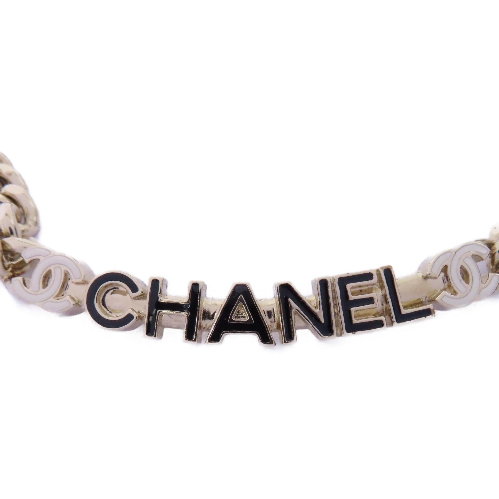 CHANEL 金屬Necklace項鍊黑色/金色