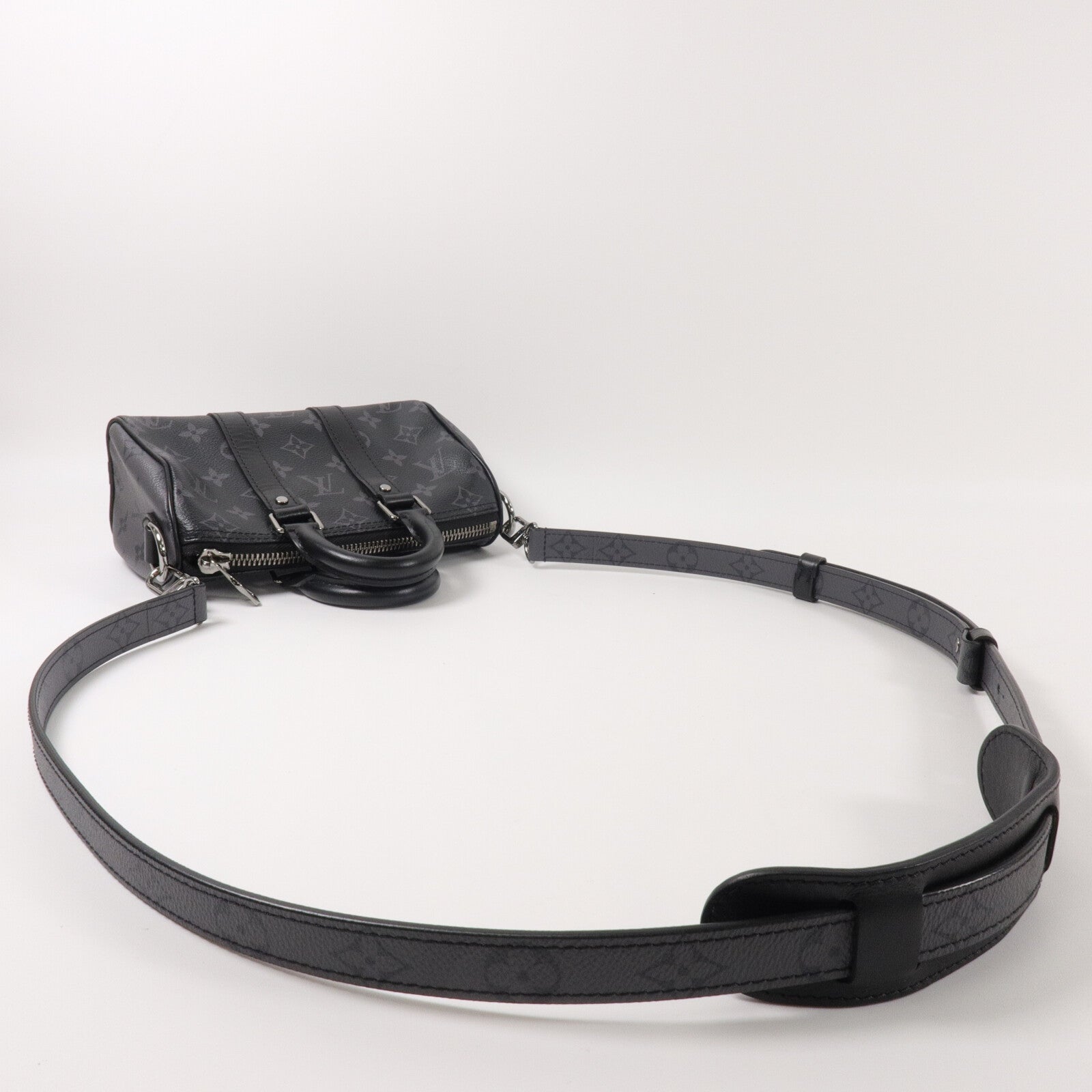 LOUIS VUITTON Monogram Eclipse Keepall XS手挽肩背兩用袋