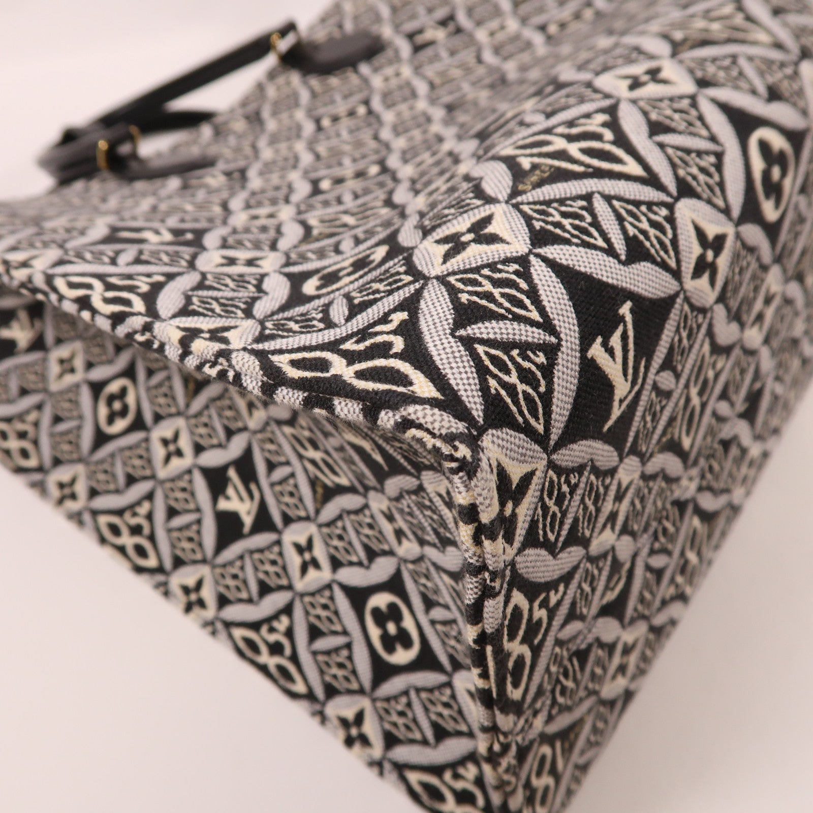 LOUIS VUITTON 帆布OnTheGo GM SINCE 1854金扣手挽肩背兩用袋