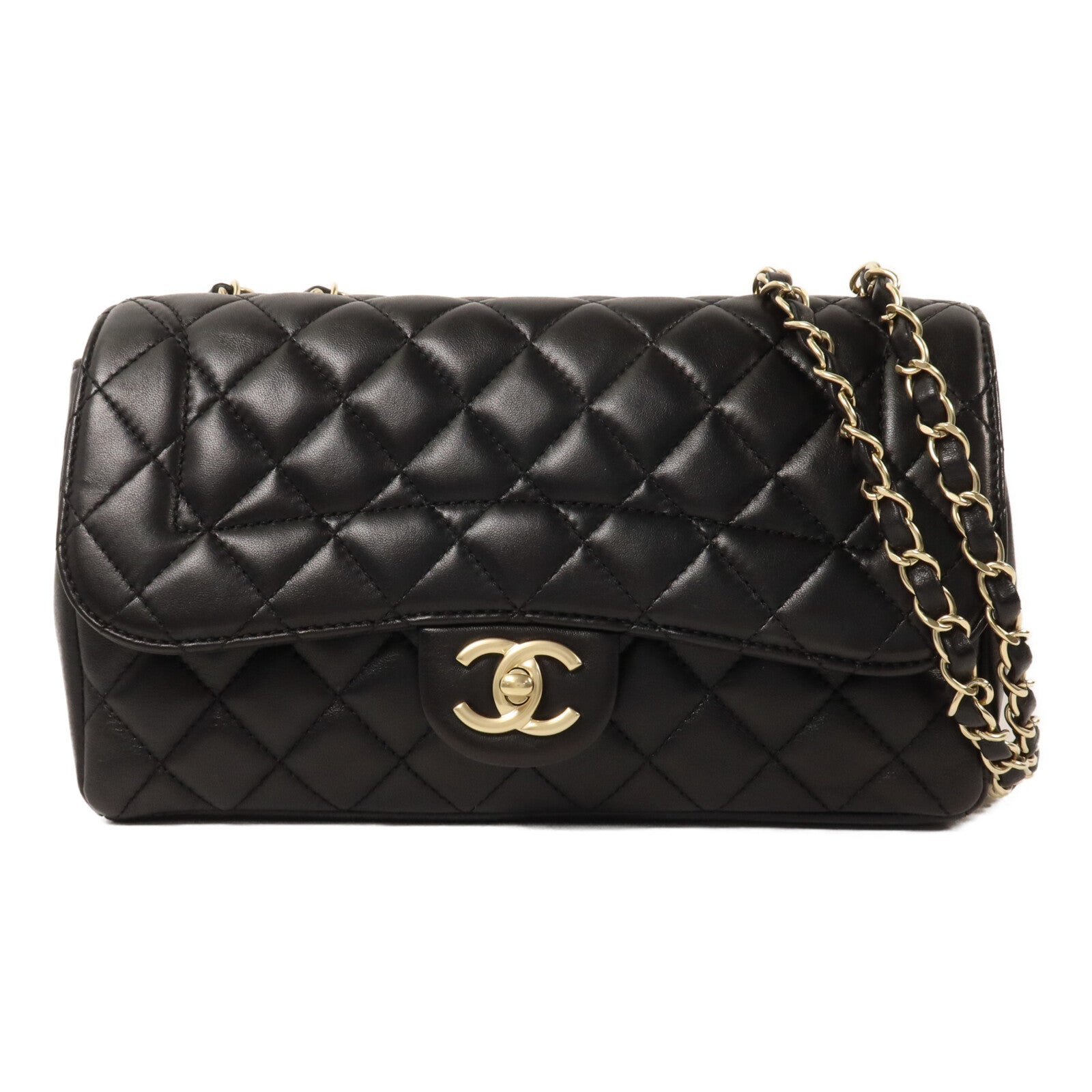 CHANEL 羊皮皮革Chain Shoulder Bag鏈帶肩背袋