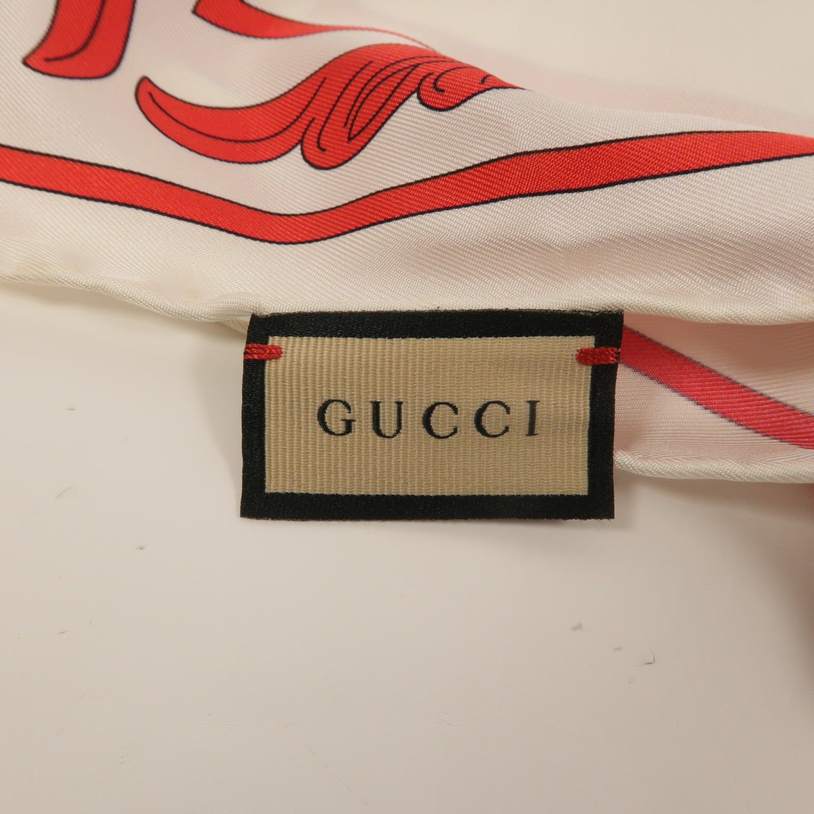 GUCCI 絲質Flower Scarf 86x86 絲巾