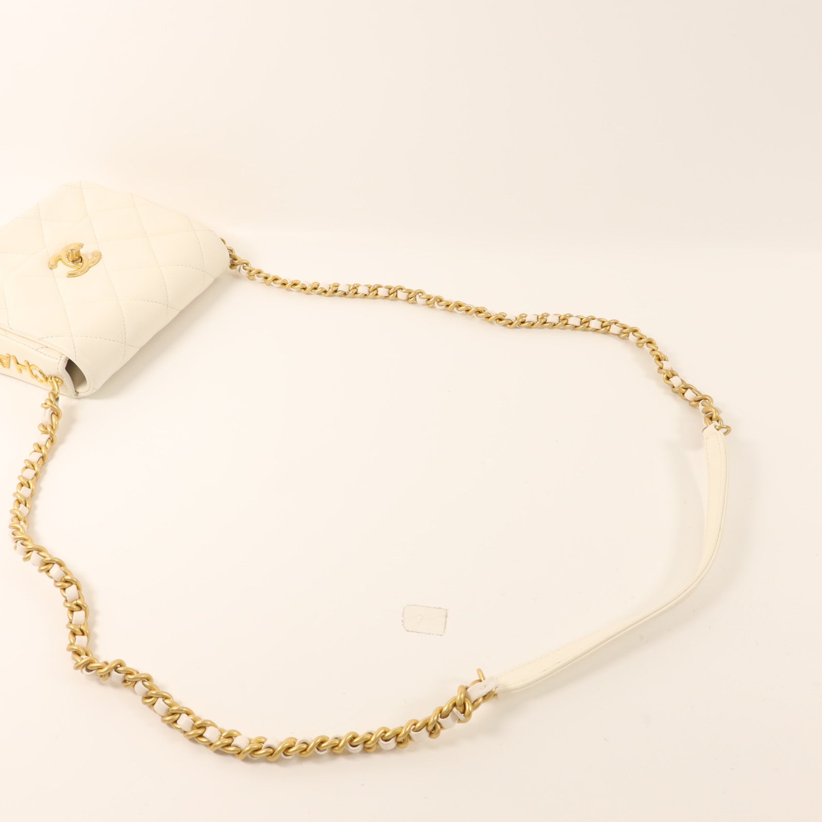 CHANEL 【激減優惠】羊皮皮革Chain Shoulder金扣鏈帶肩背袋