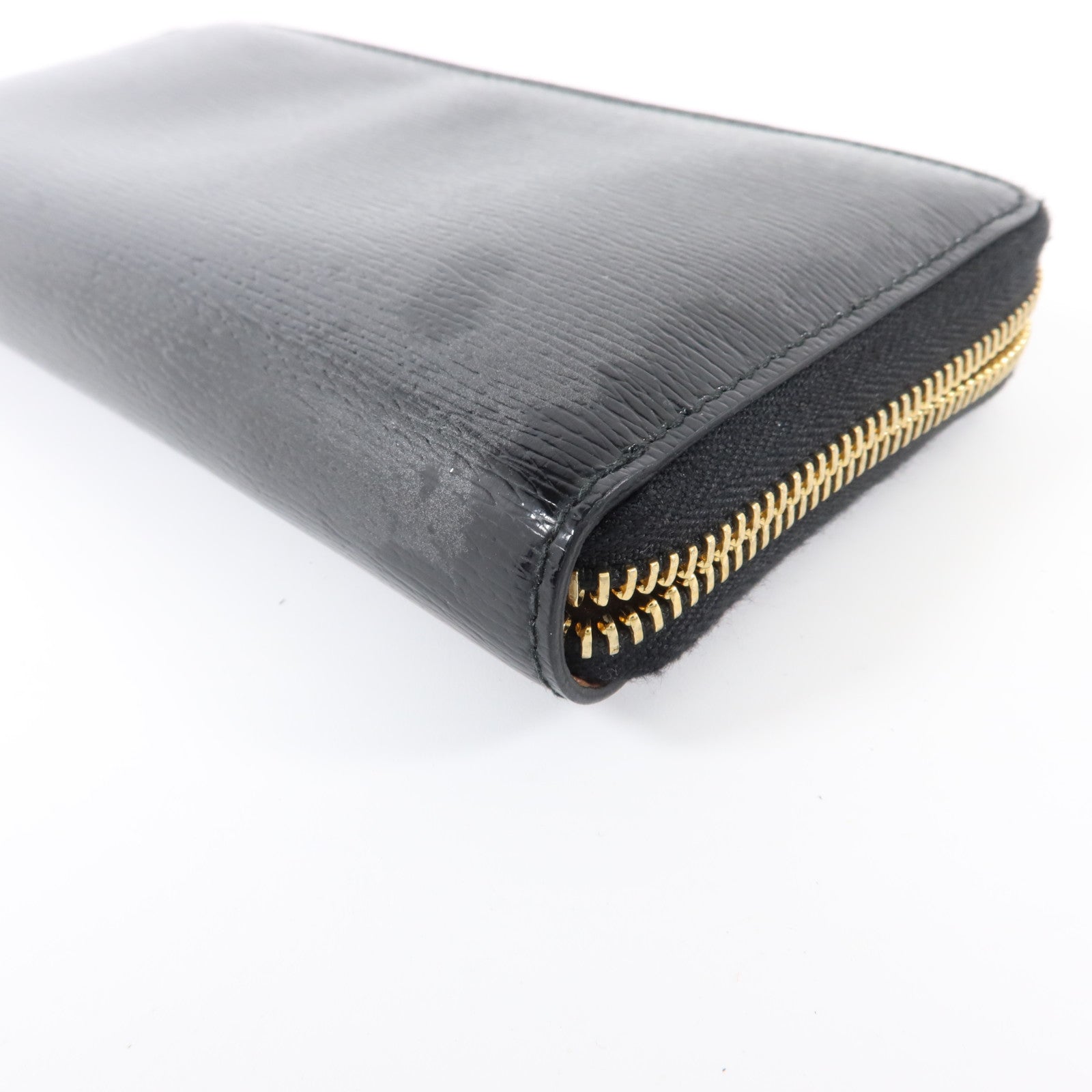 GUCCI 漆皮皮革Lovely Line Zip-Around Long Wallet金扣長錢包