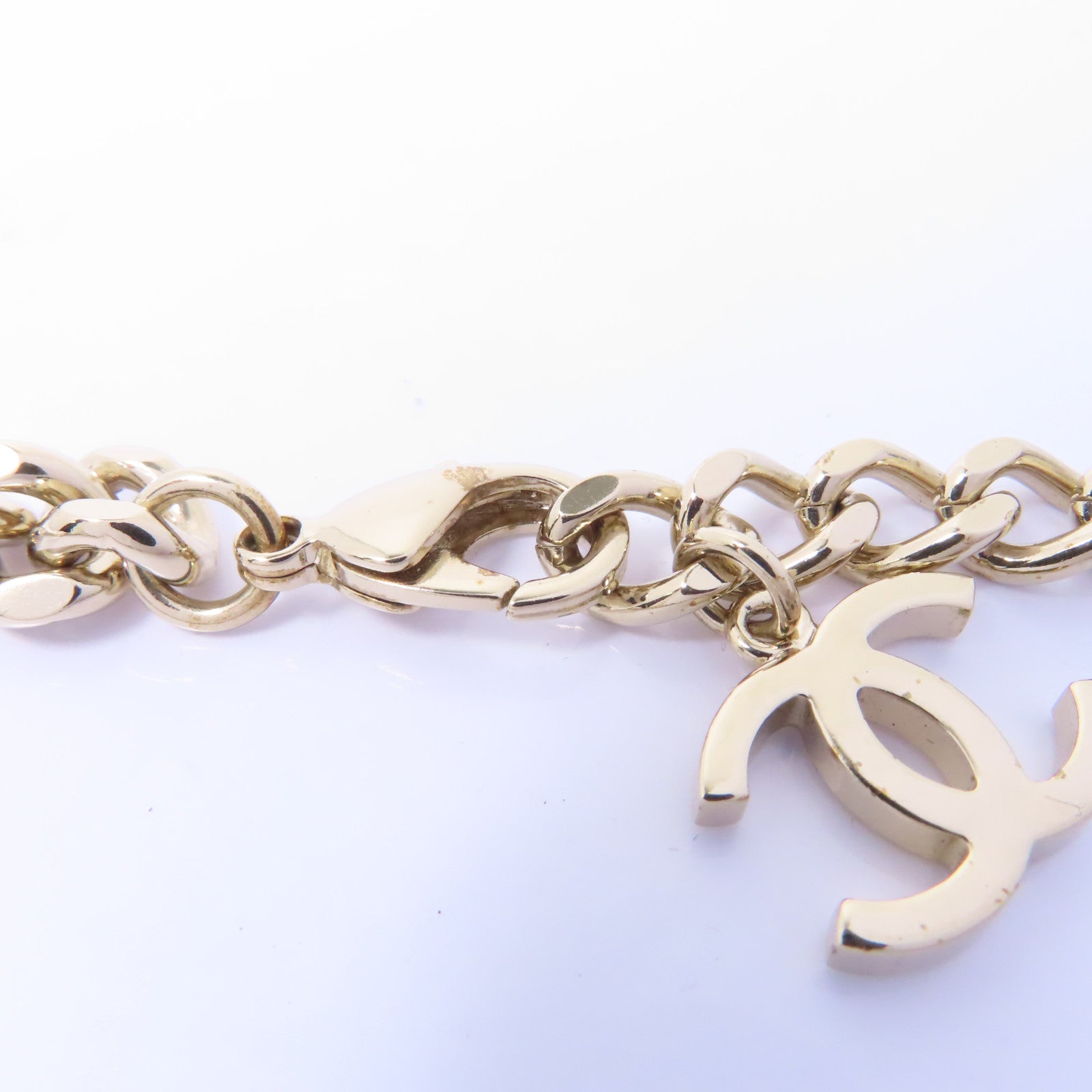CHANEL 金屬Necklace項鍊黑色/金色