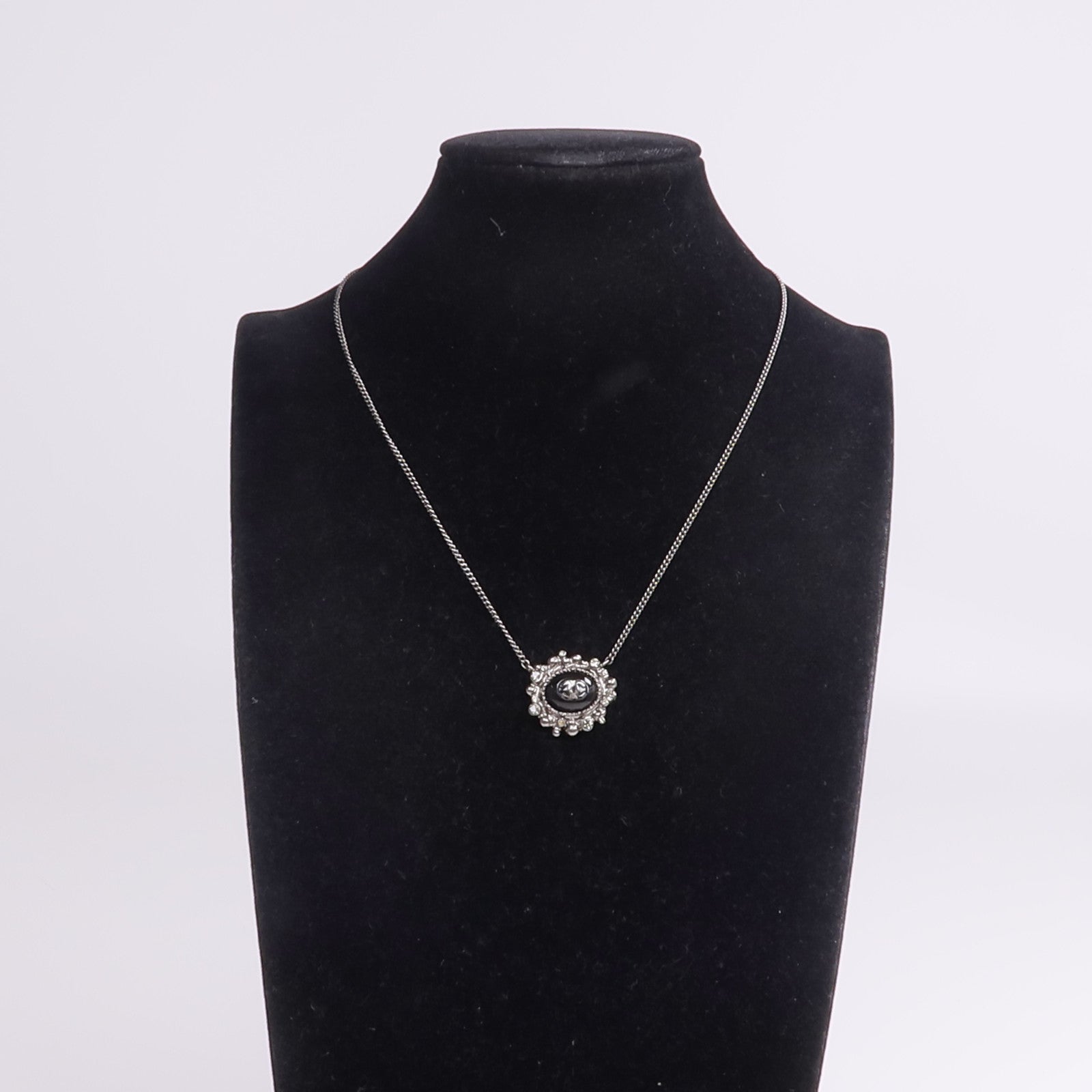 CHANEL 金屬Black Stone Necklace項鍊
