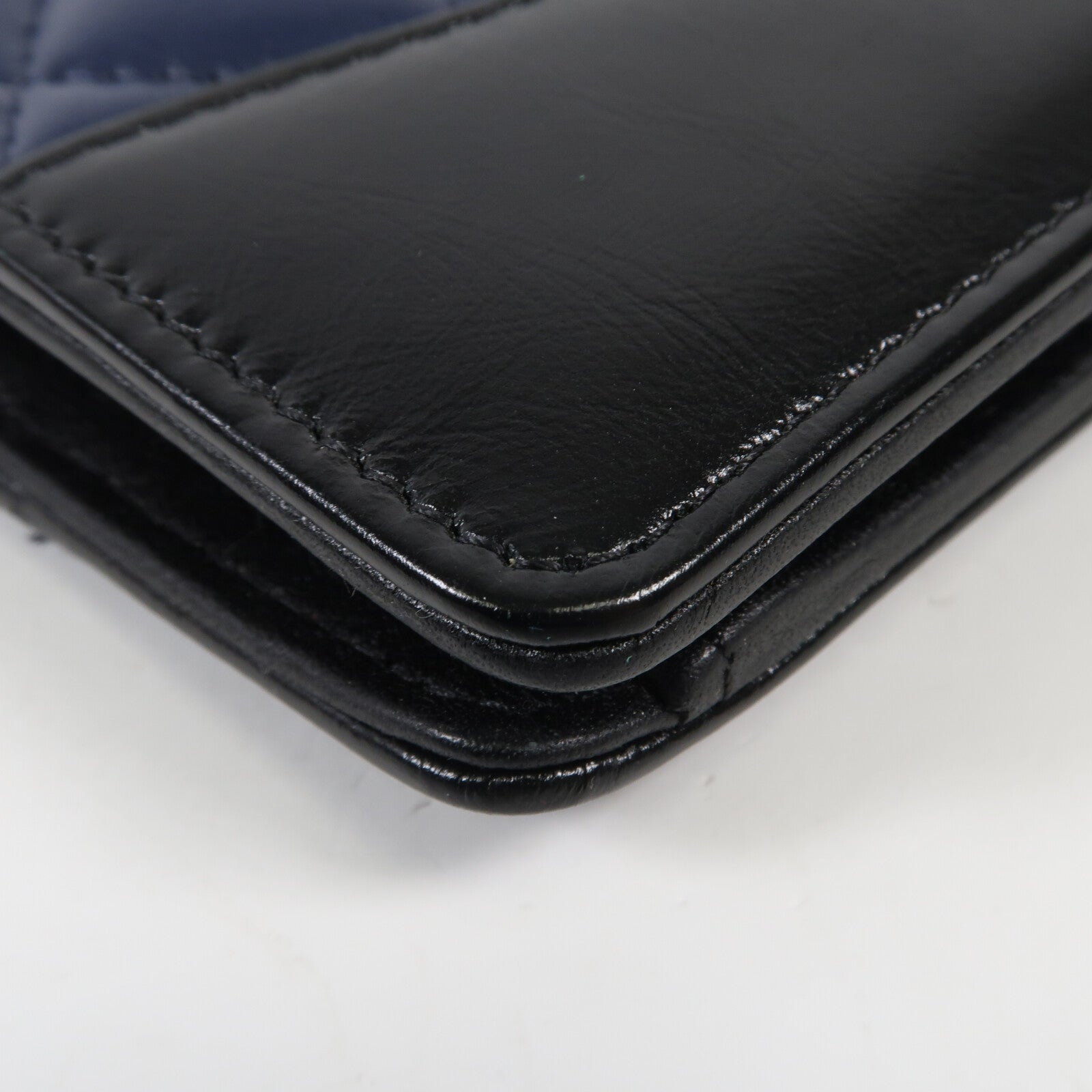 CHANEL 牛皮皮革Long Wallet金扣長錢包