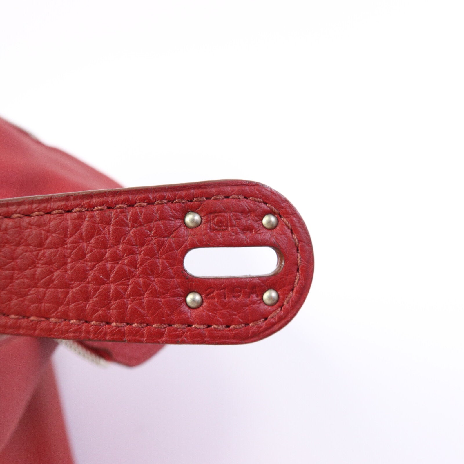 HERMES Clemence皮革Lindy 30手挽肩背兩用袋Rouge Garance