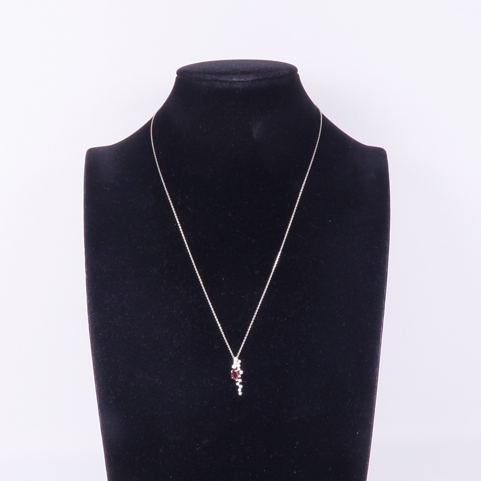 JEWELRY PT850/PT950鉑金Ruby Diamond Necklace紅寶石/鑽石項鍊