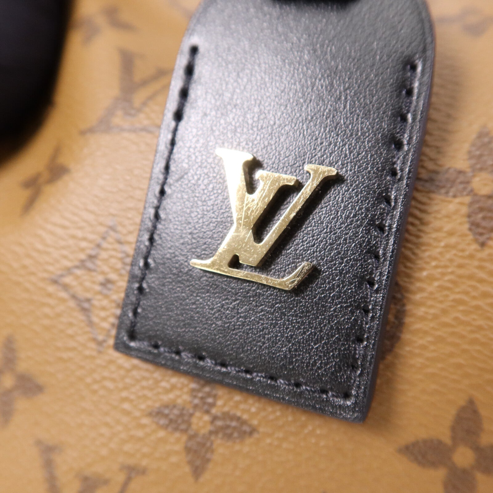 LOUIS VUITTON Monogram Reverse Atlantis BB金扣手挽肩背兩用袋
