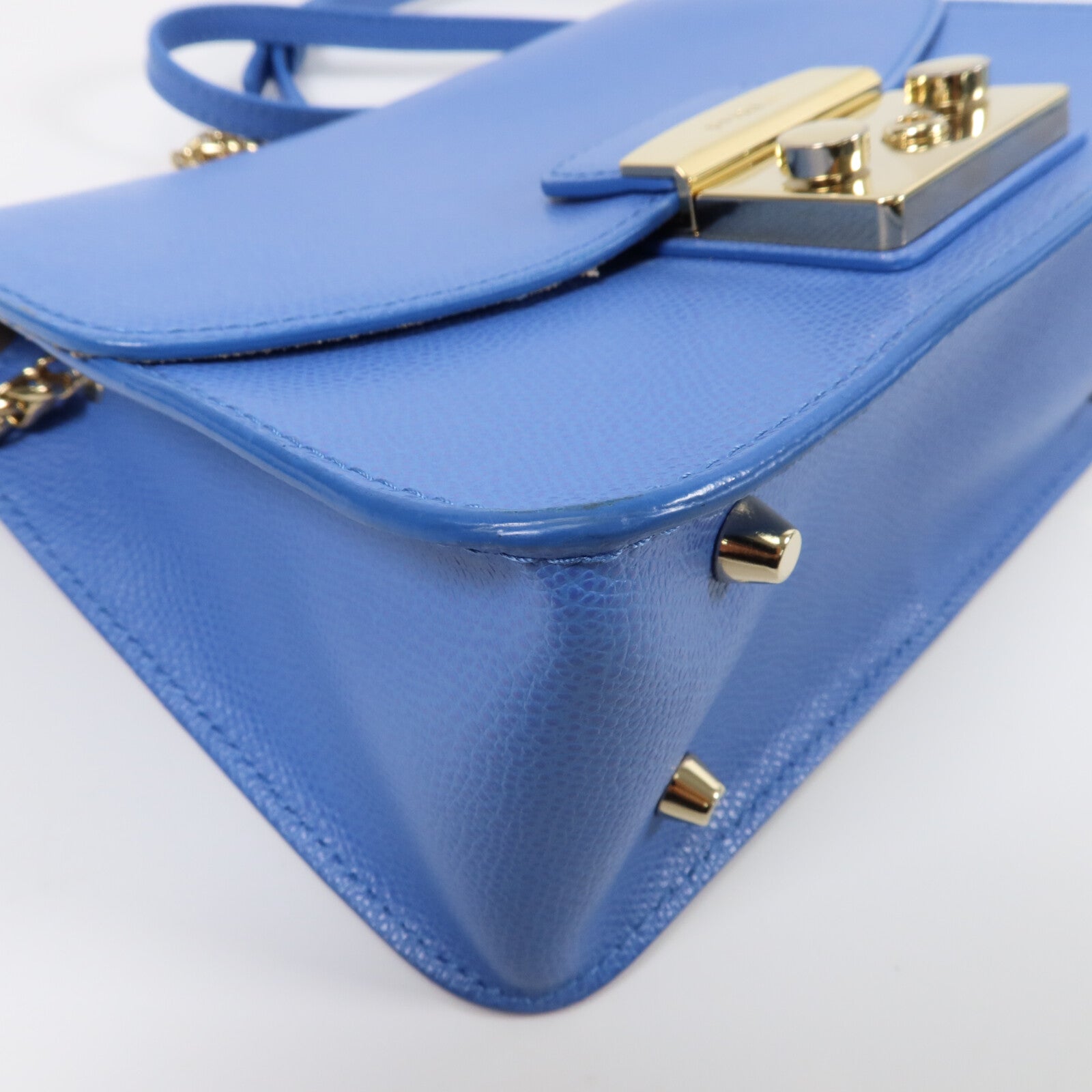 Furla 牛皮皮革Shoulder Bag鏈帶肩背袋