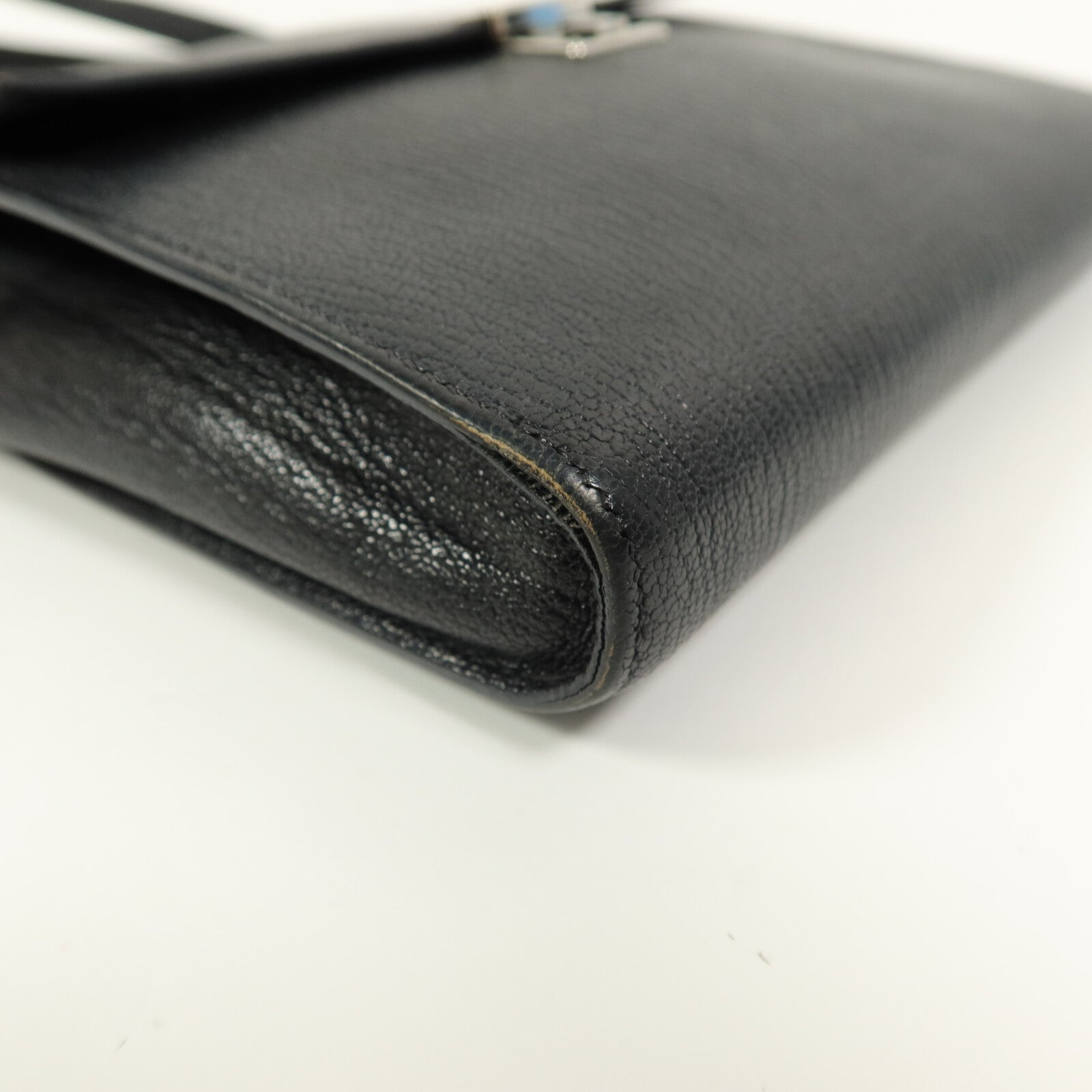 HERMES Chevre皮革Clic 16肩背袋Noir