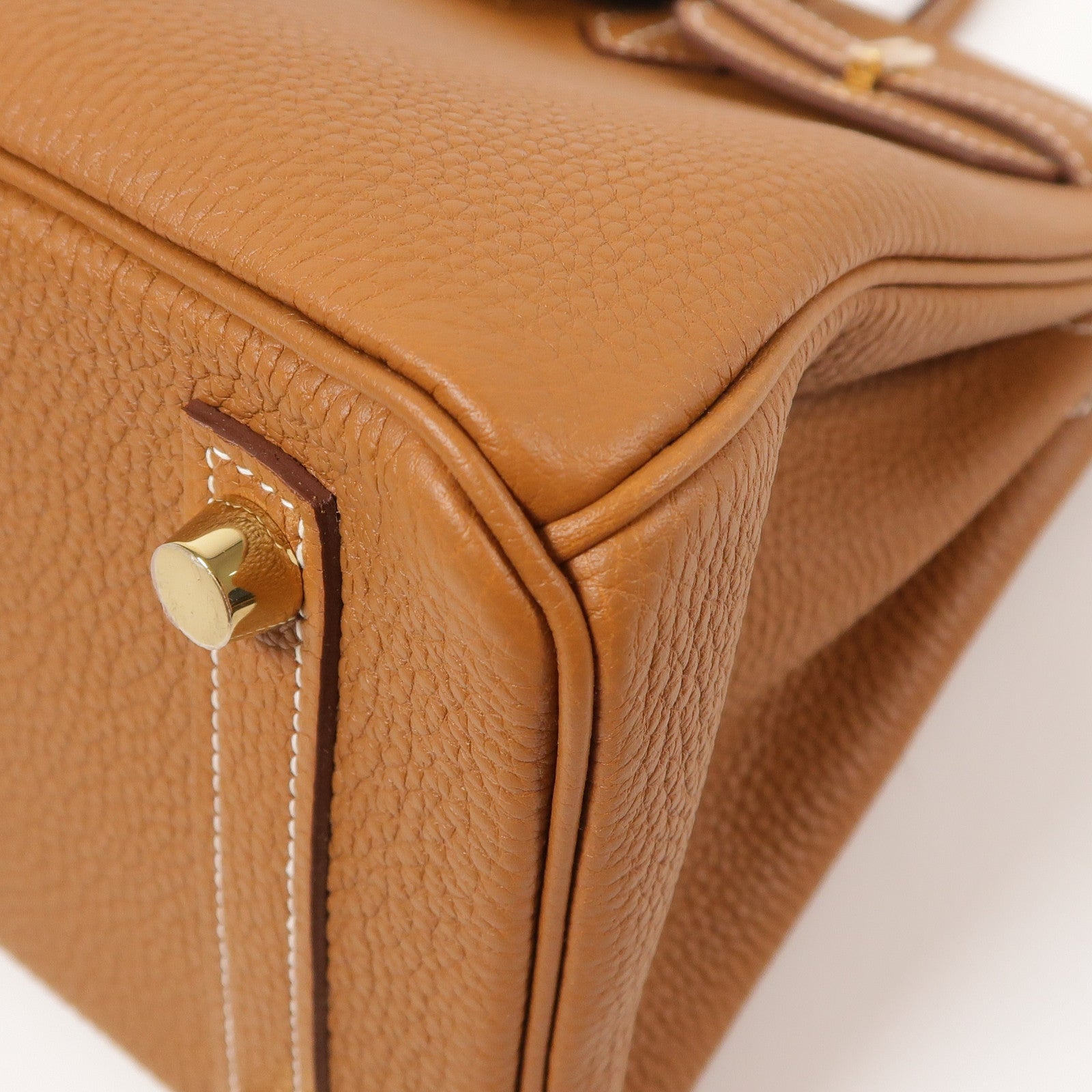 HERMES Togo皮革Birkin 25金扣手挽袋Gold