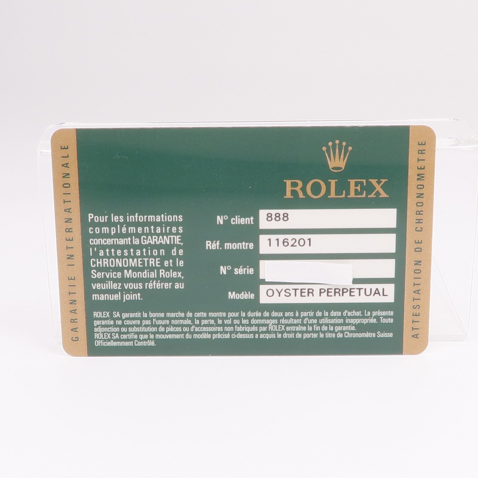 ROLEX Datejust 116201