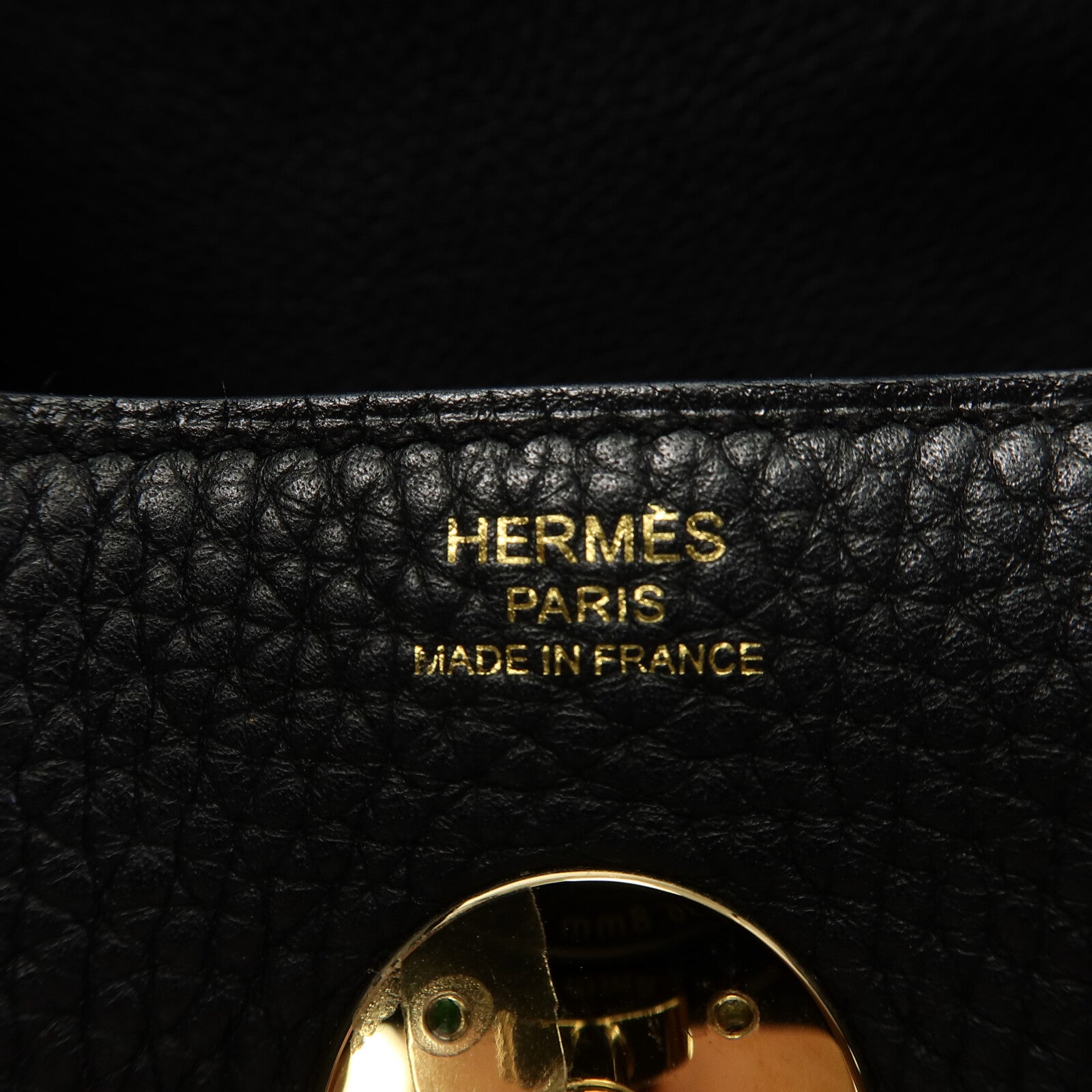HERMES Clemence皮革Lindy 26手挽肩背兩用袋Noir