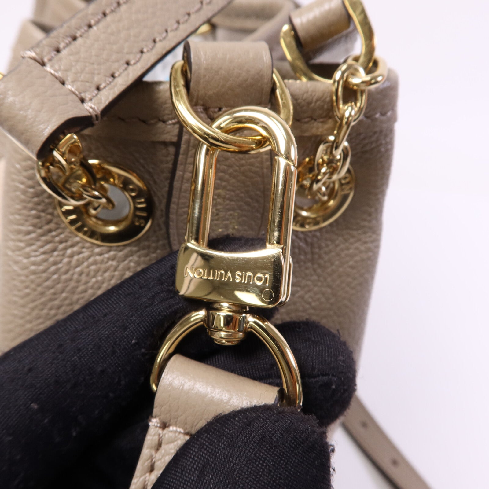 LOUIS VUITTON Monogram Empreinte Bundle金扣手挽肩背兩用袋