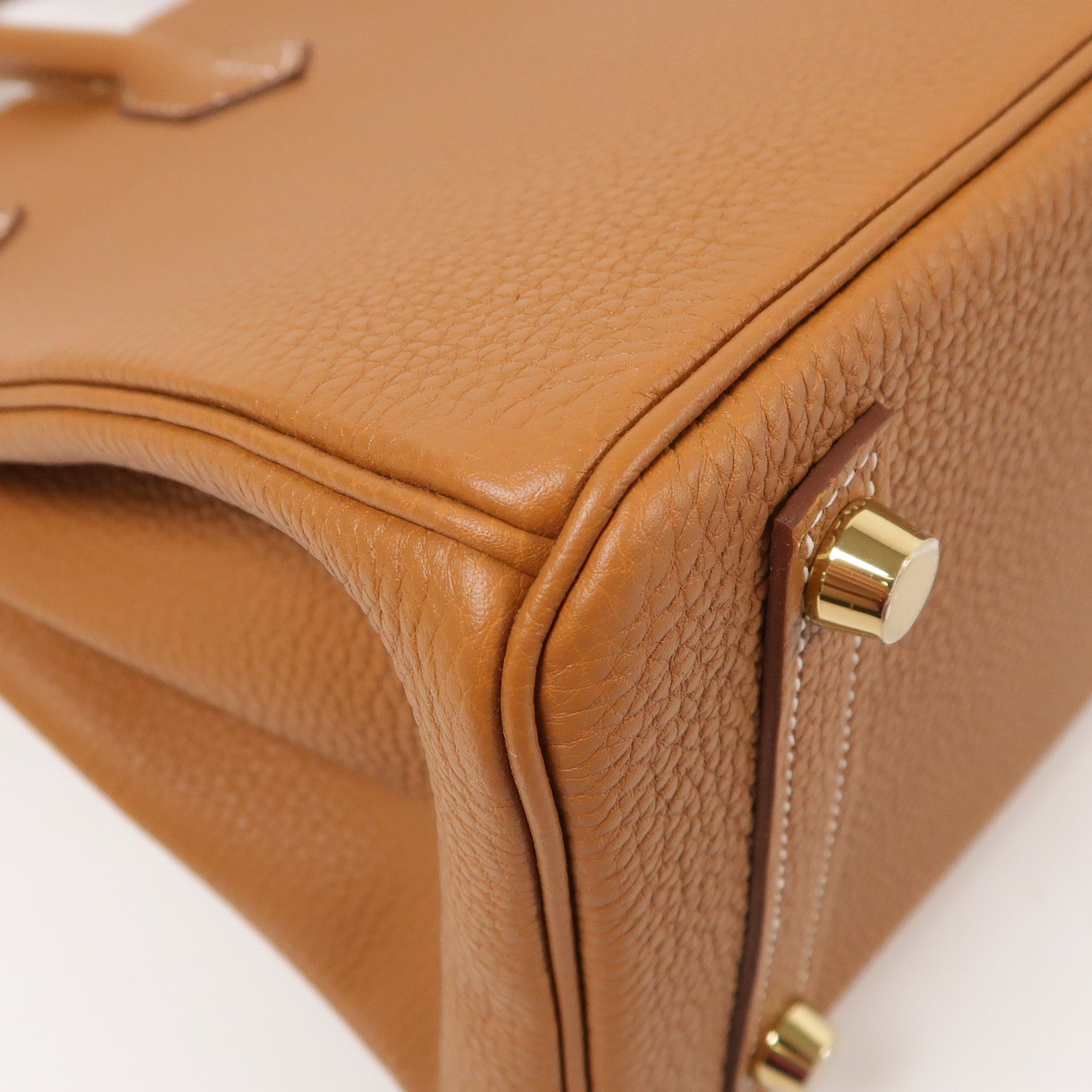 HERMES Togo皮革Birkin 25金扣手挽袋Gold