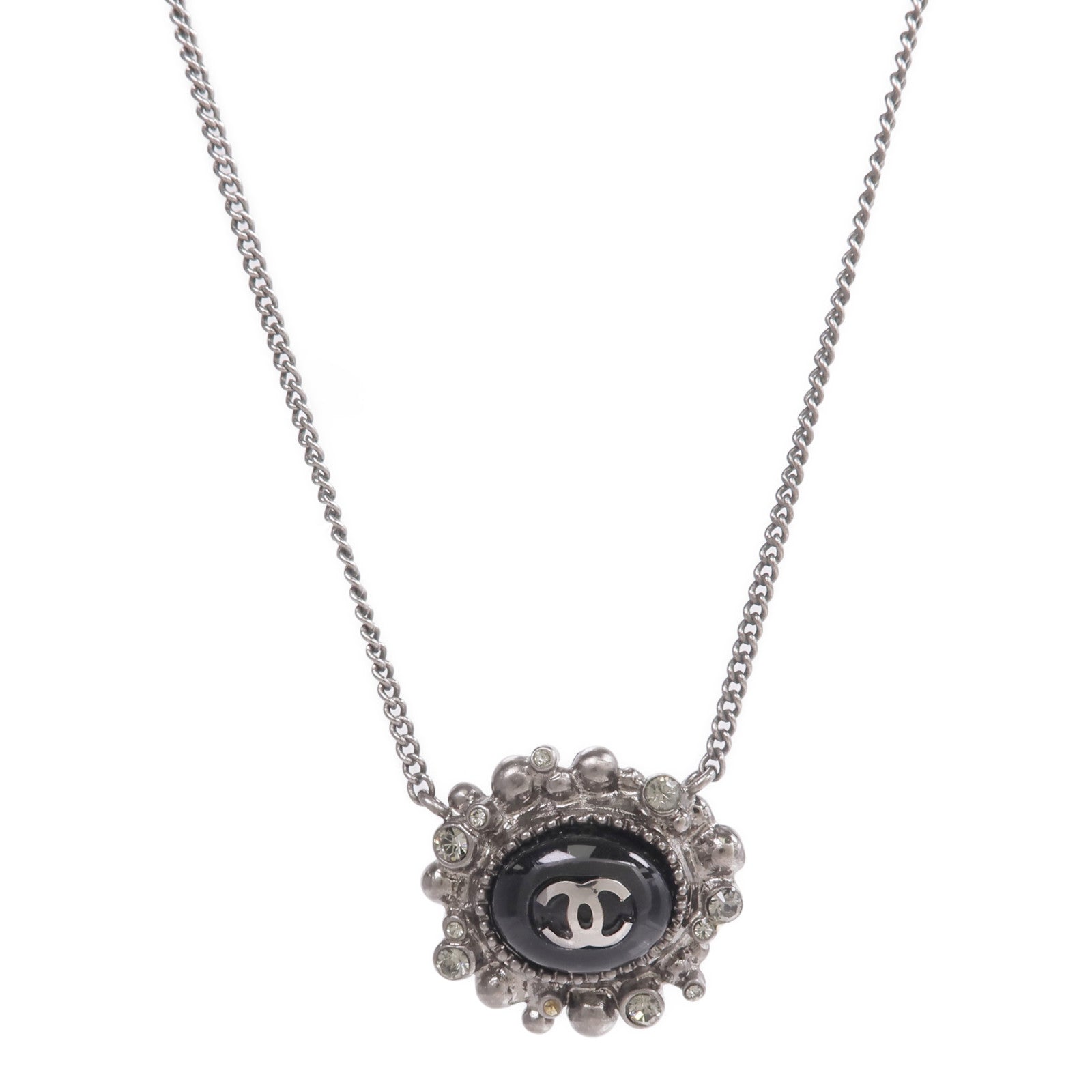 CHANEL 金屬Black Stone Necklace項鍊