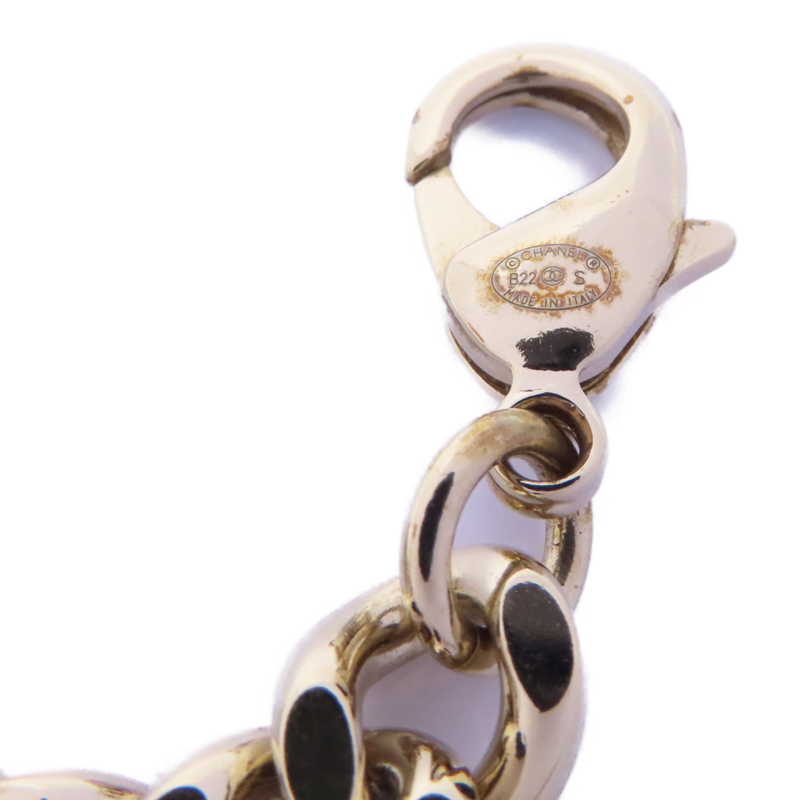 CHANEL 金屬Necklace項鍊黑色/金色