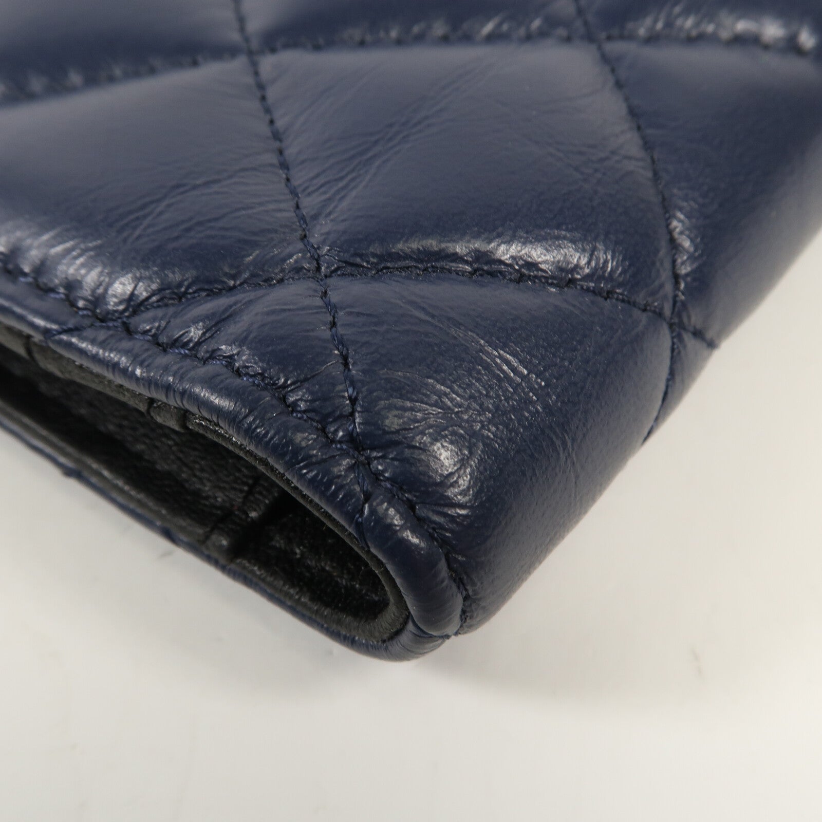 CHANEL 牛皮皮革Long Wallet金扣長錢包