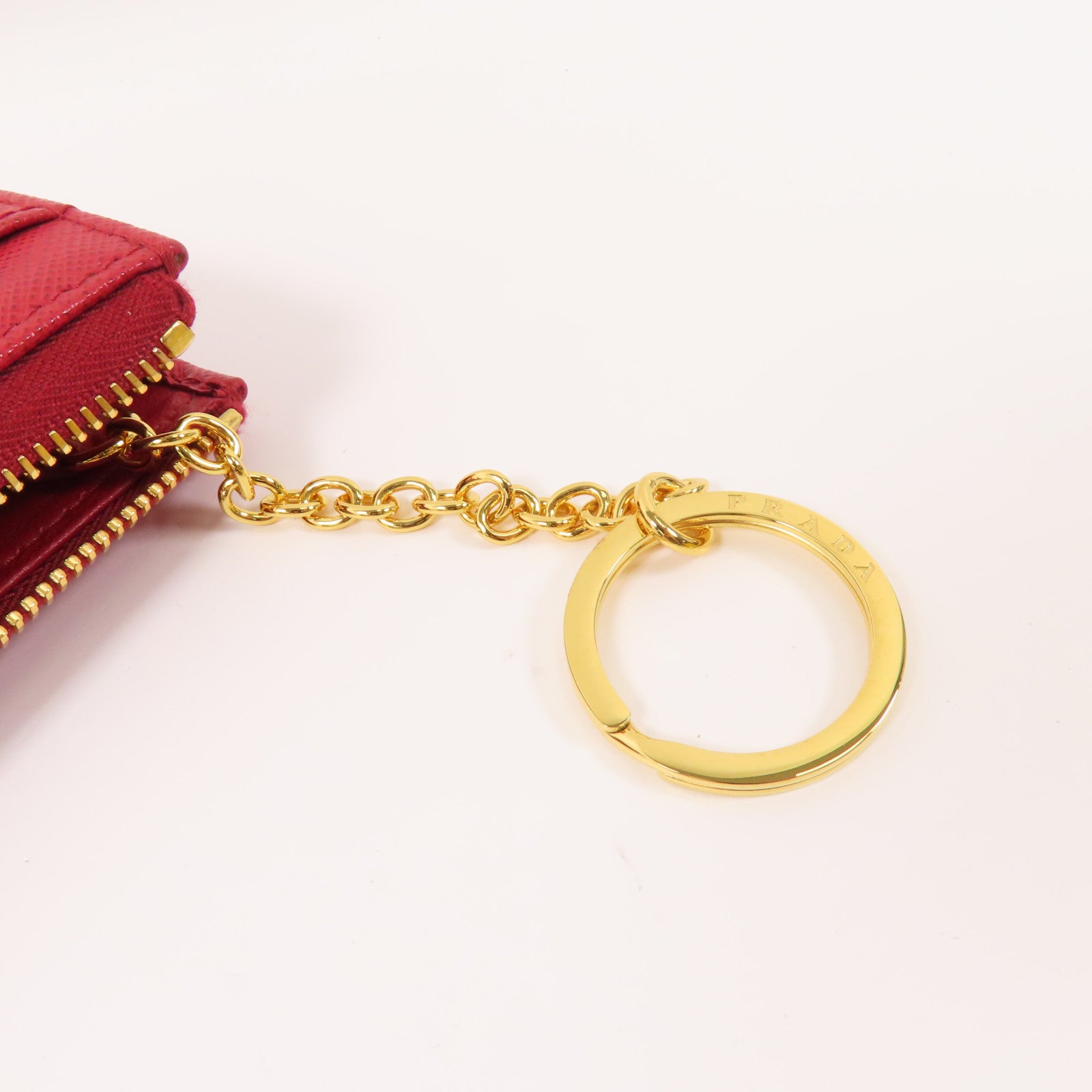 PRADA 【激減優惠】Saffiano皮革Key Holder/Coin Case鎖匙包/零錢包