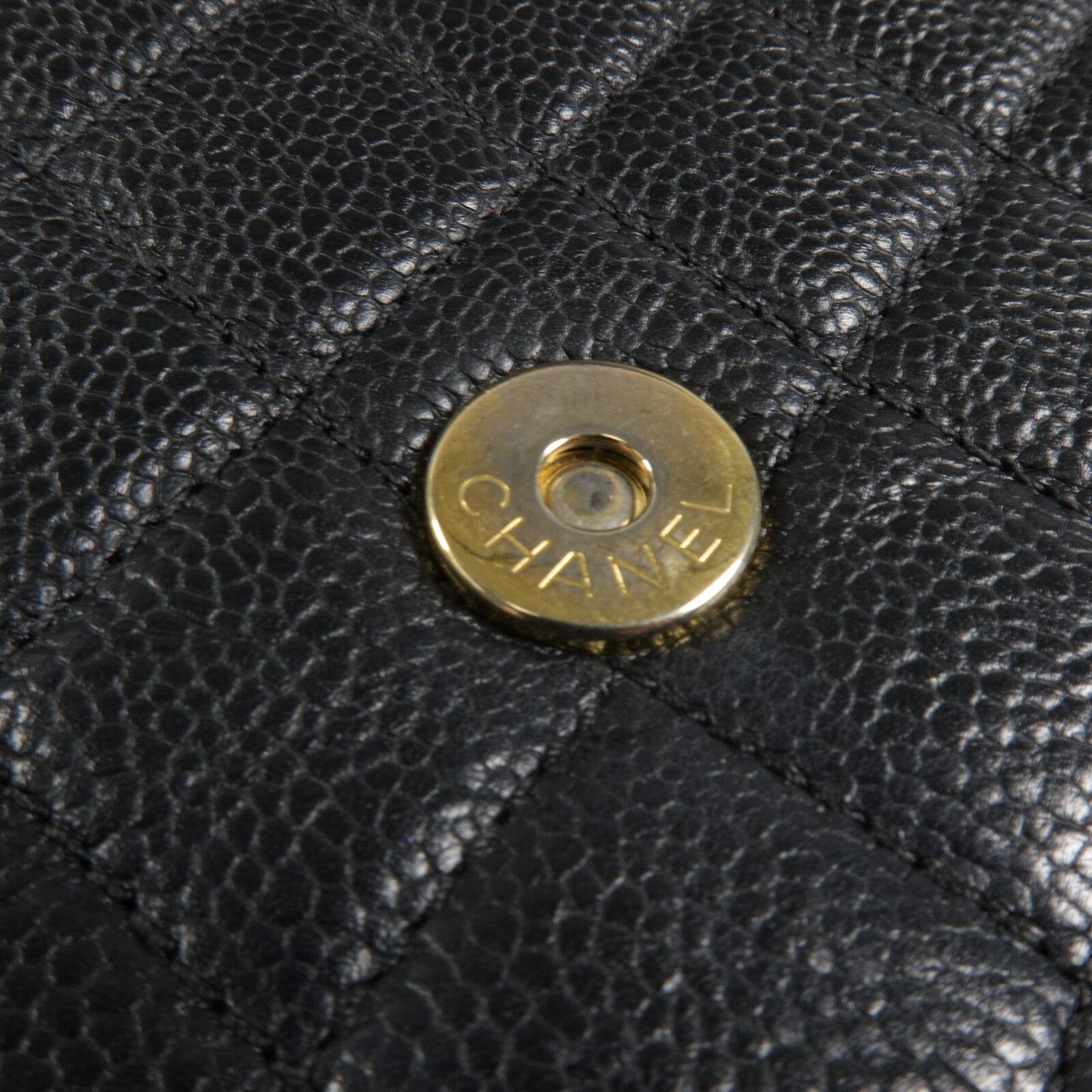 CHANEL 牛皮皮革CC Filigree鏈帶肩背袋