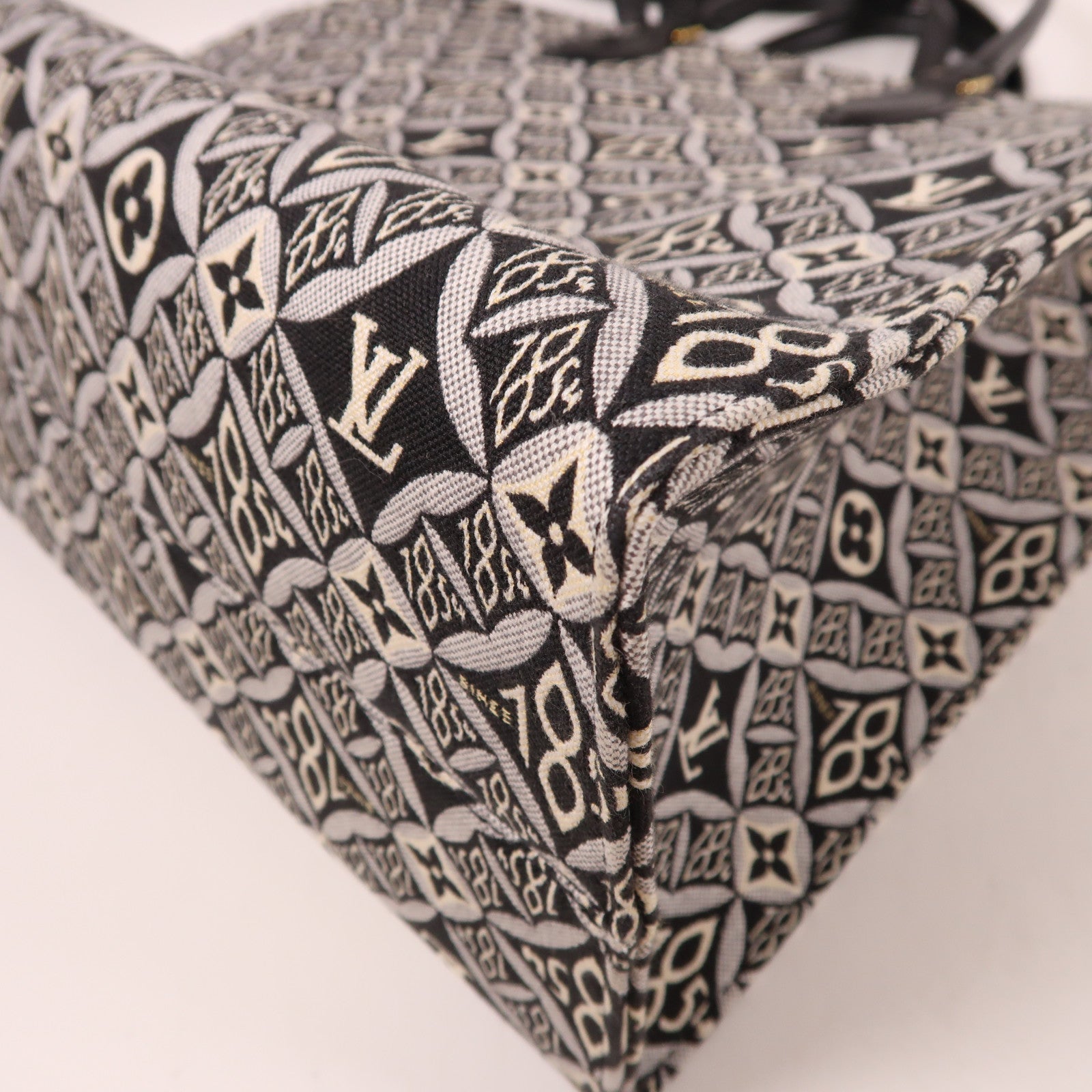 LOUIS VUITTON 帆布OnTheGo GM SINCE 1854金扣手挽肩背兩用袋