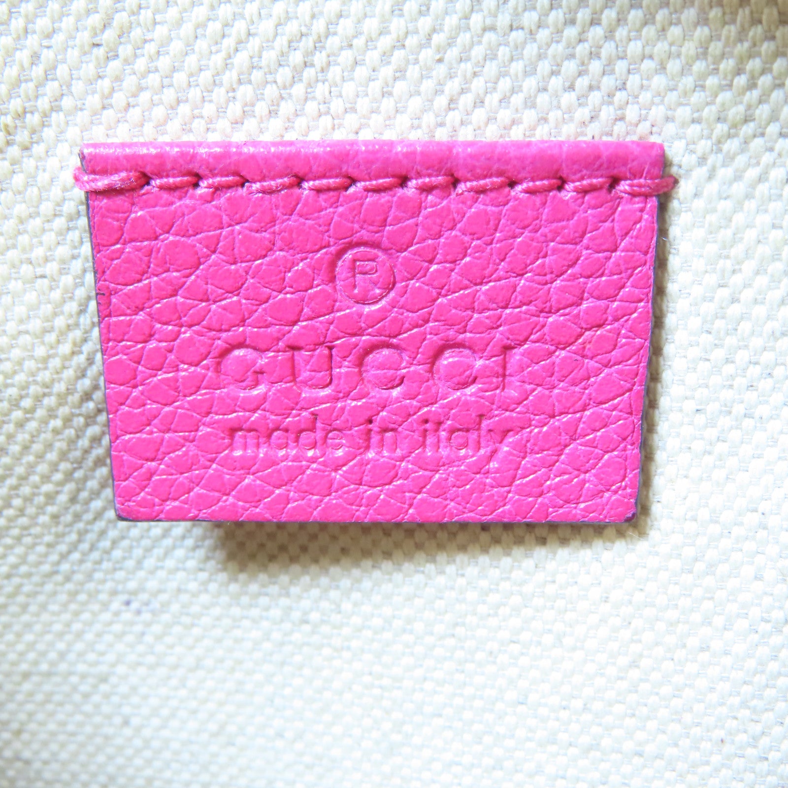GUCCI 【激減優惠】皮革Waist Bag金扣腰包粉紅色
