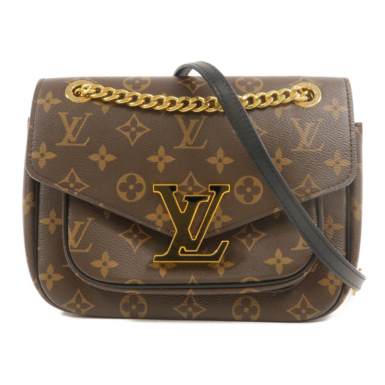 LOUIS VUITTON Monogram Passy鏈帶肩背袋