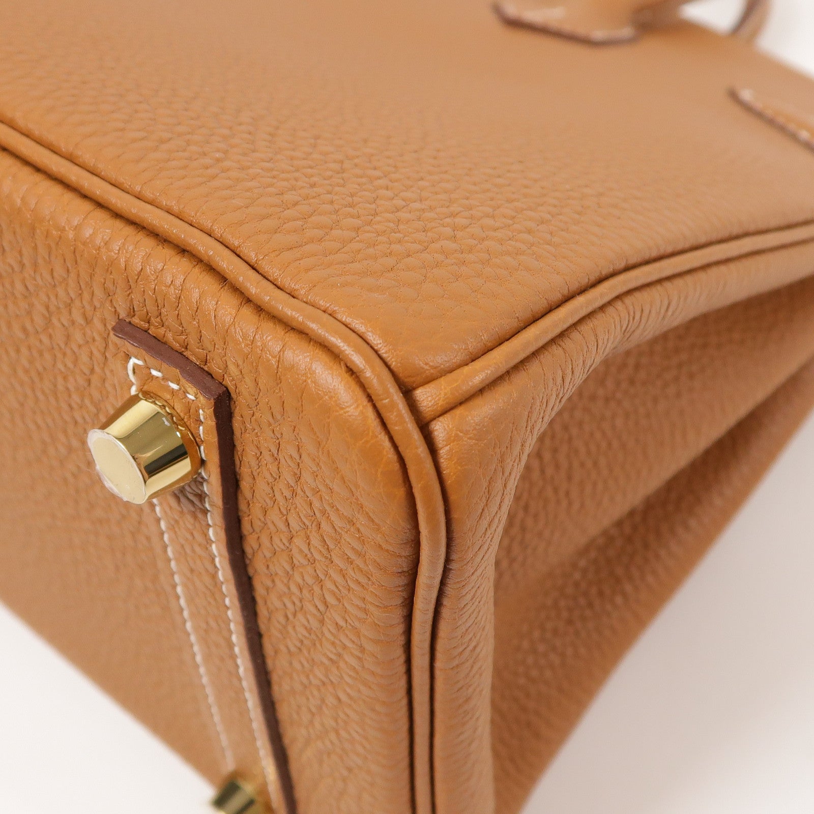HERMES Togo皮革Birkin 25金扣手挽袋Gold