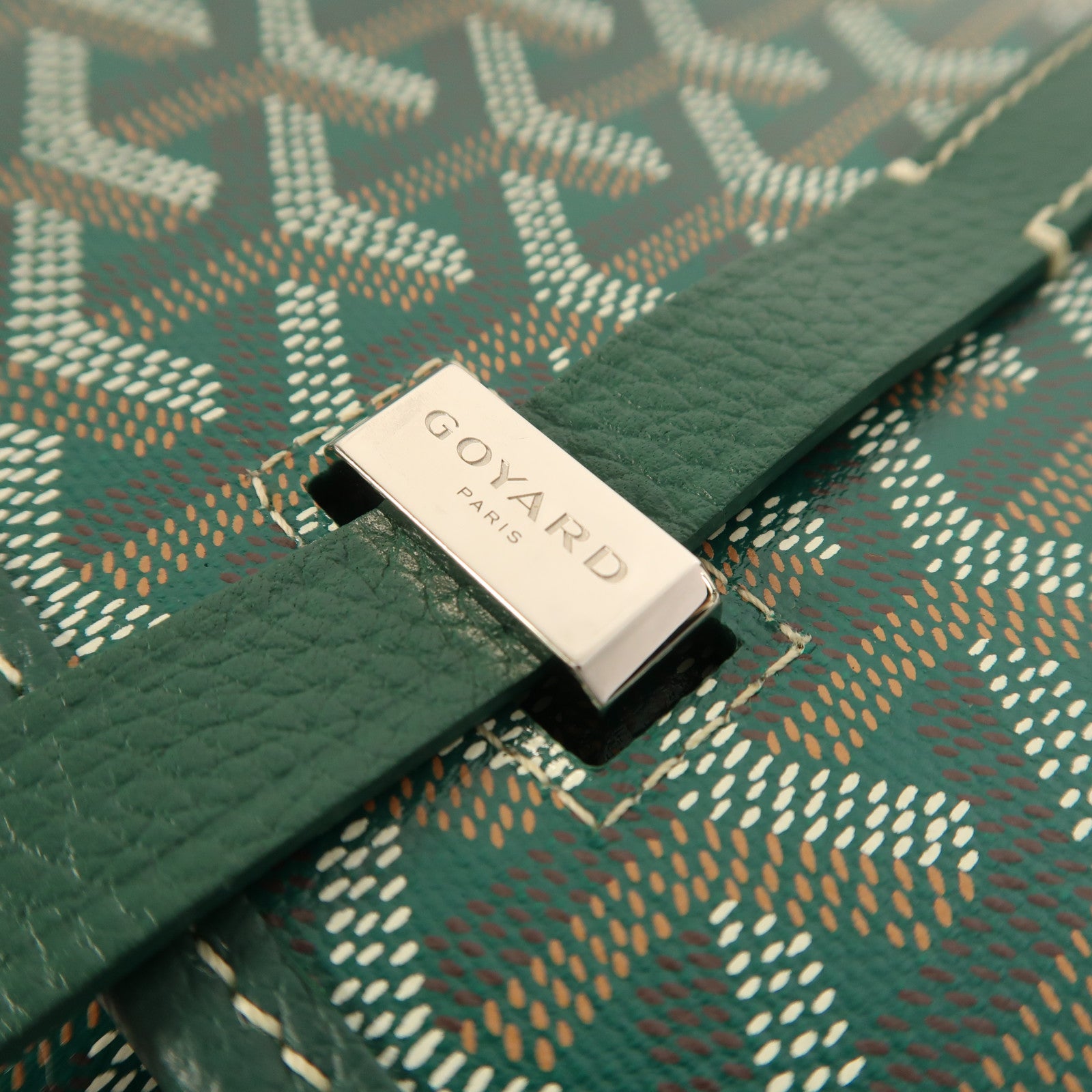 GOYARD 塗層帆布Belvedere PM銀扣肩背袋