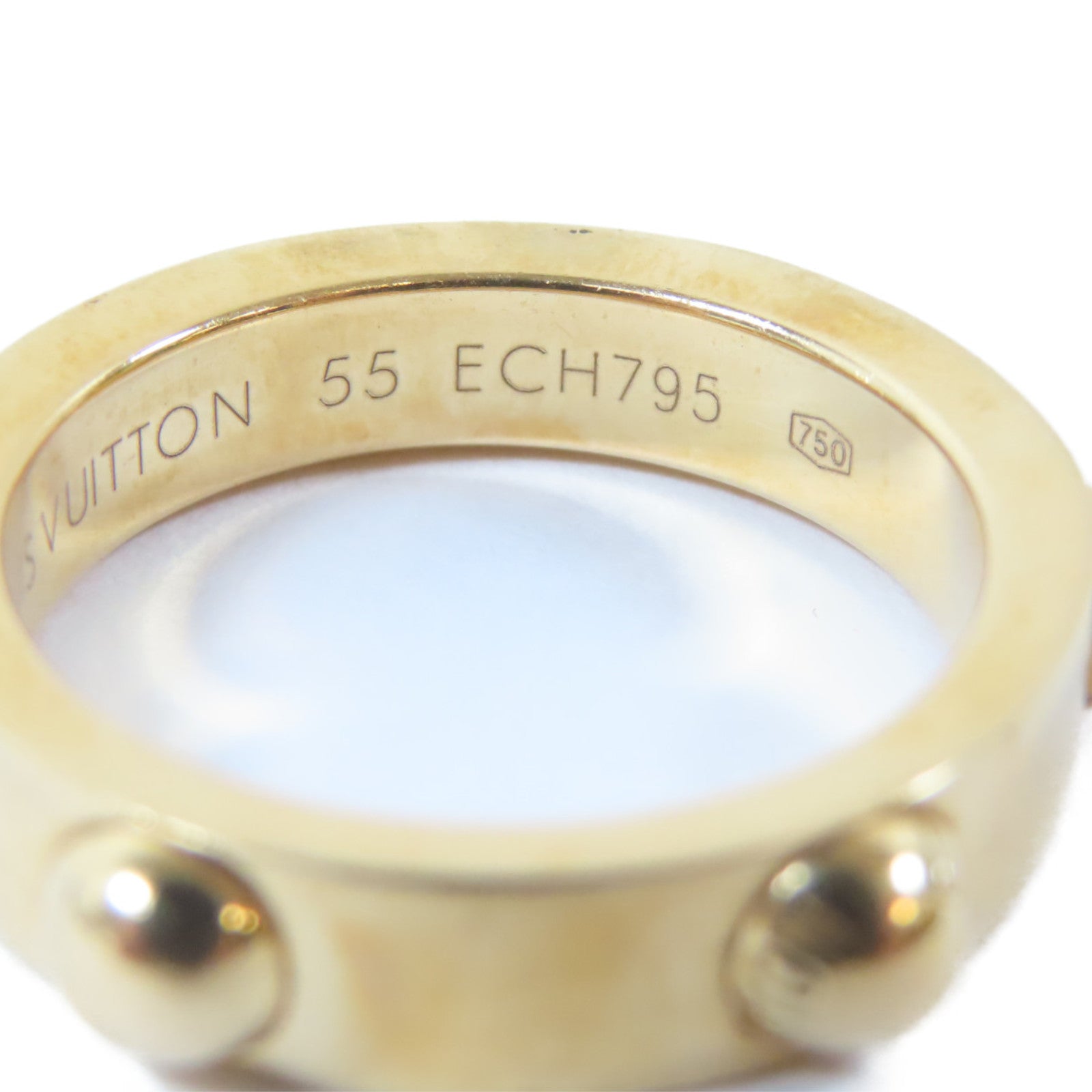 JEWELRY 18K黃金Empreinte Ring戒指Louis Vuitton#55/US#7.25cm