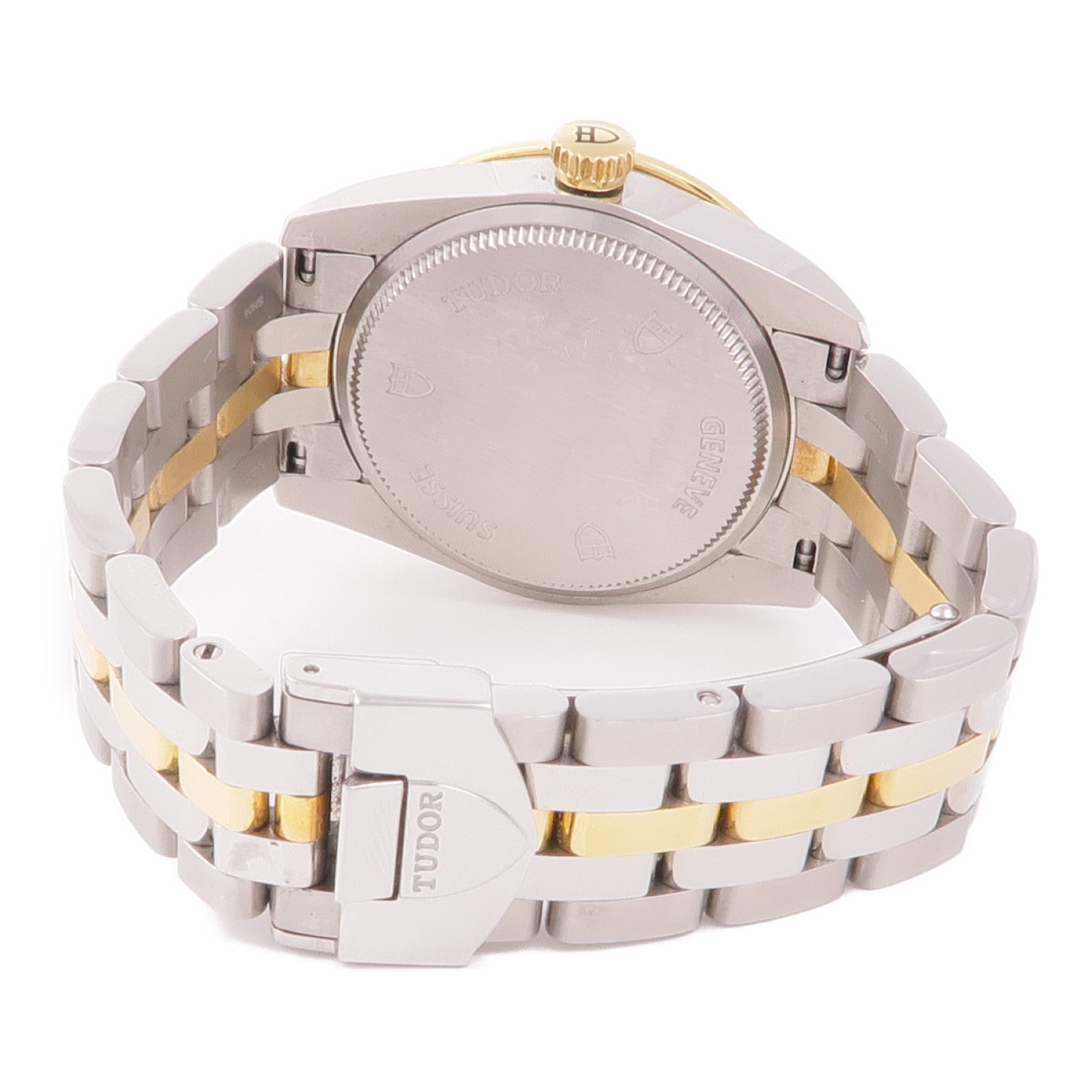 TUDOR Glamour Date 53003 Automatic Watch 18K Yellow Gold/Stainless Steel Gold