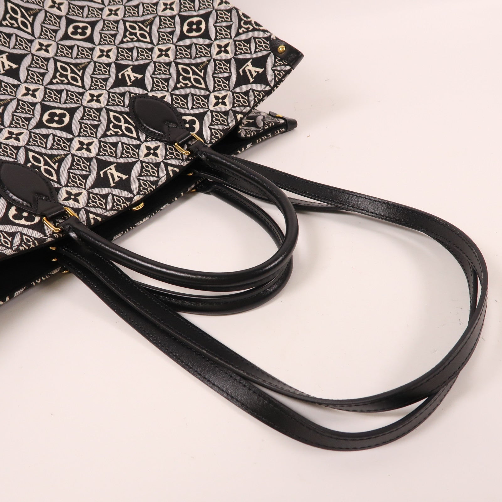 LOUIS VUITTON 帆布OnTheGo GM SINCE 1854金扣手挽肩背兩用袋