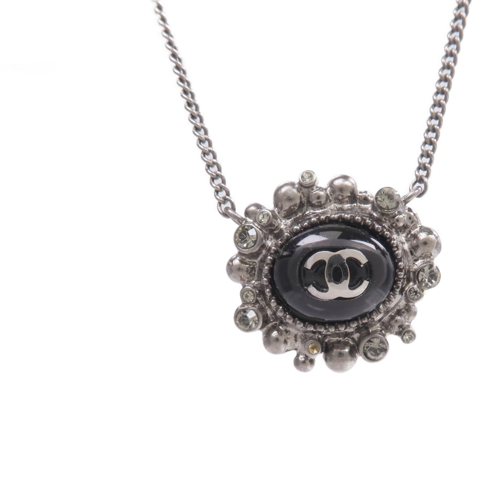 CHANEL 金屬Black Stone Necklace項鍊