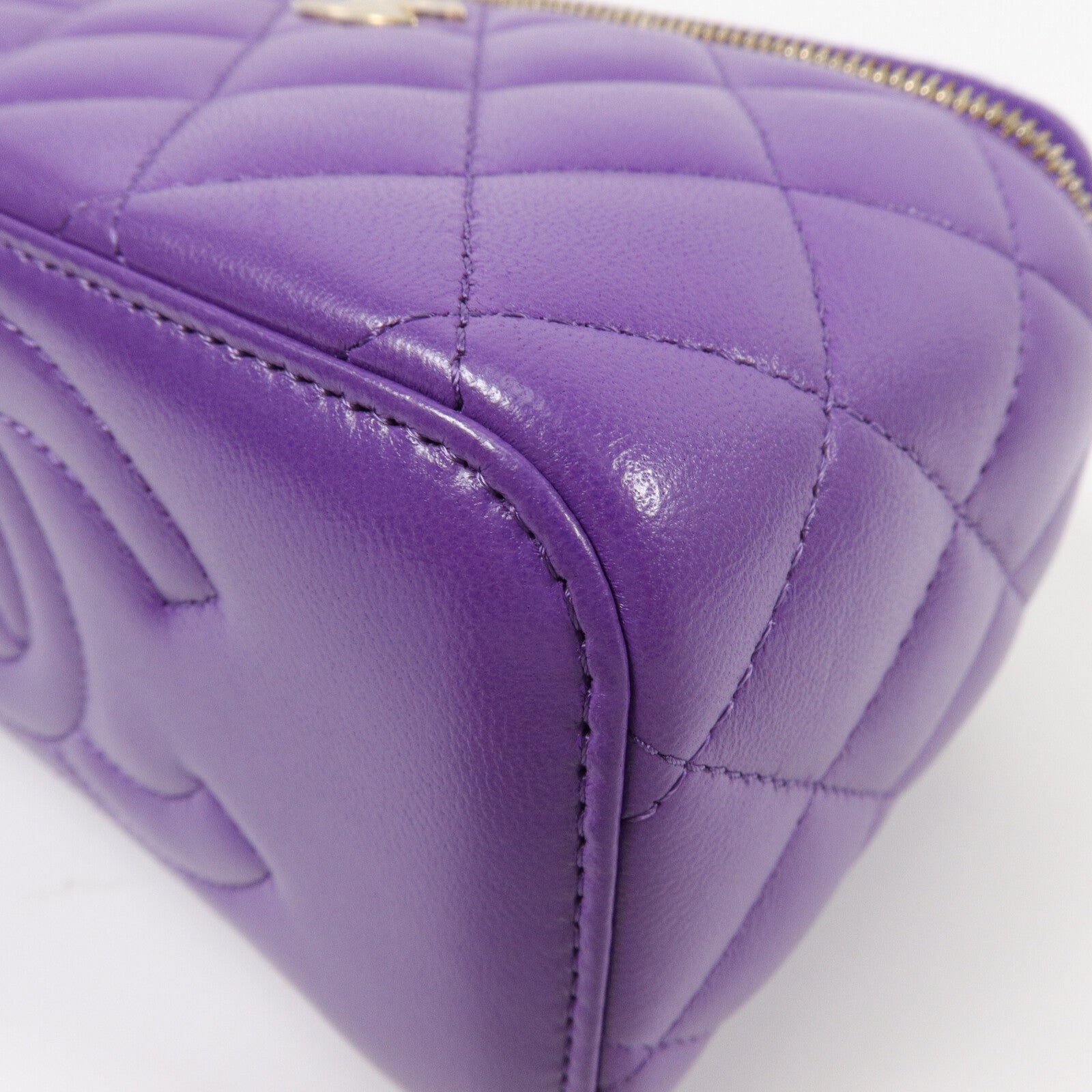 CHANEL 羊皮皮革Top Handle Vanity Case鏈帶手挽肩背兩用袋