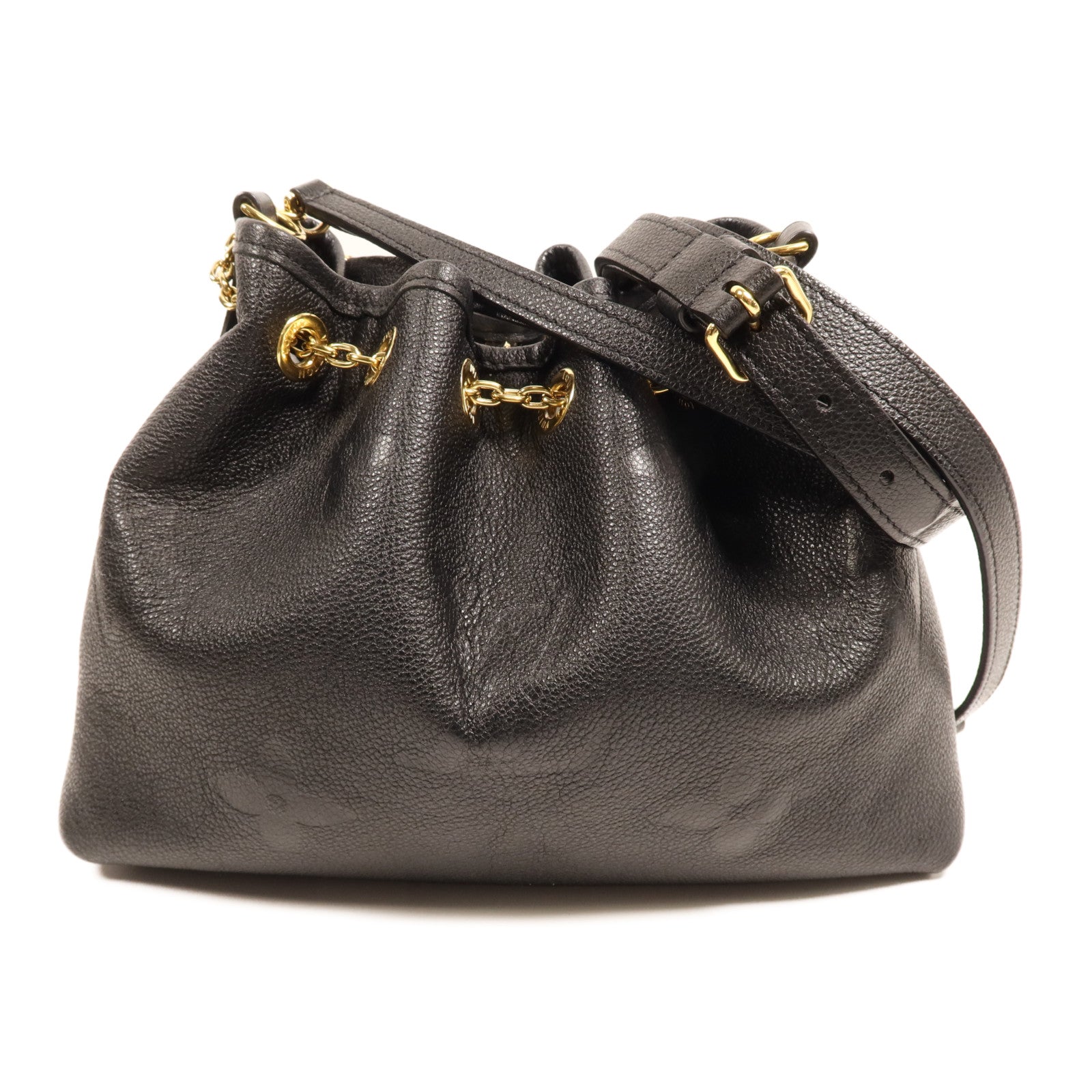 LOUIS VUITTON Monogram Empreinte Bundle金扣手挽肩背兩用袋