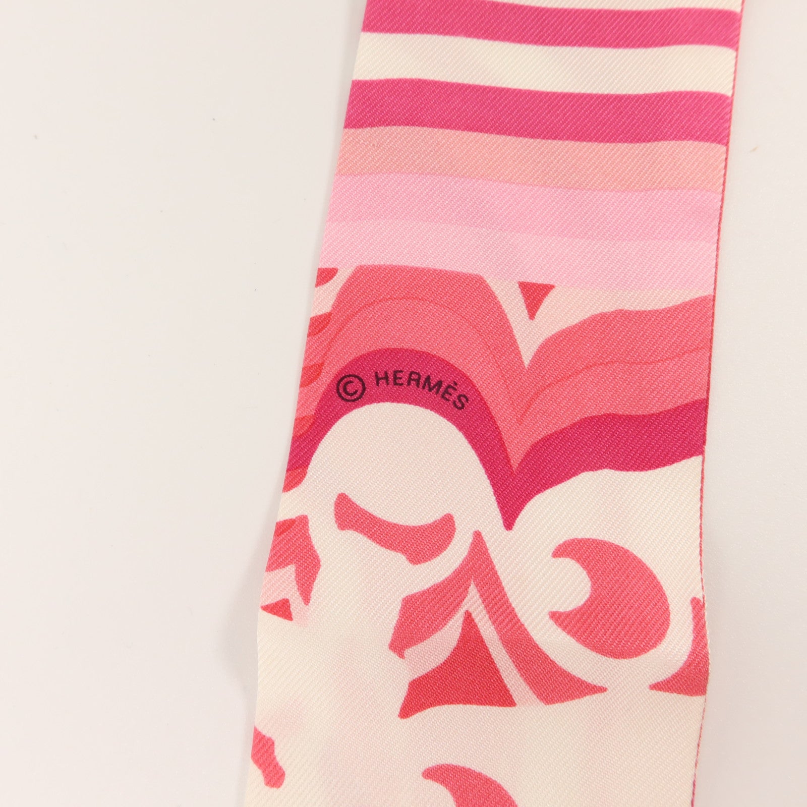 HERMES 絲質Twilly絲巾