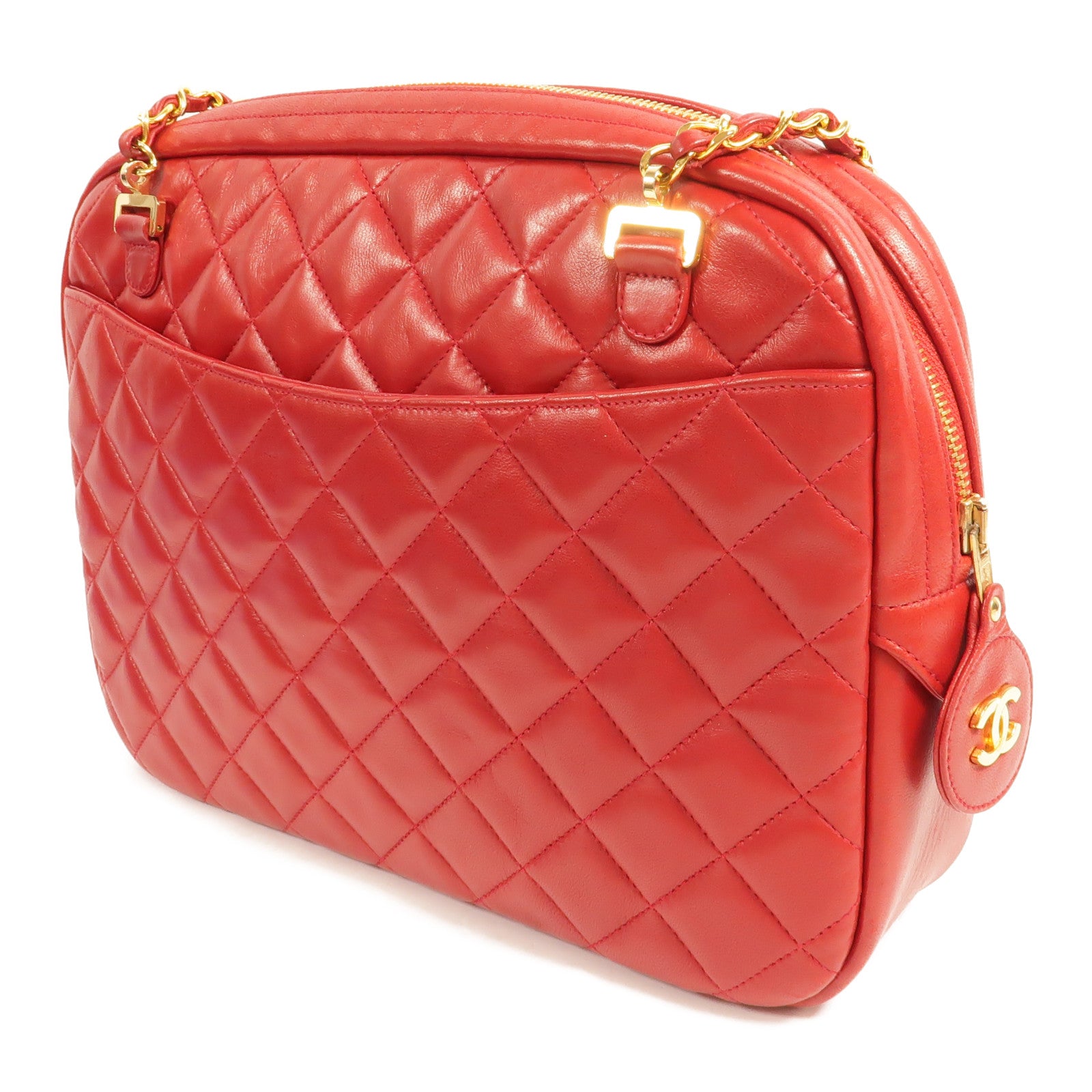 CHANEL 羊皮皮革Vintage Chain Shoulder肩背袋