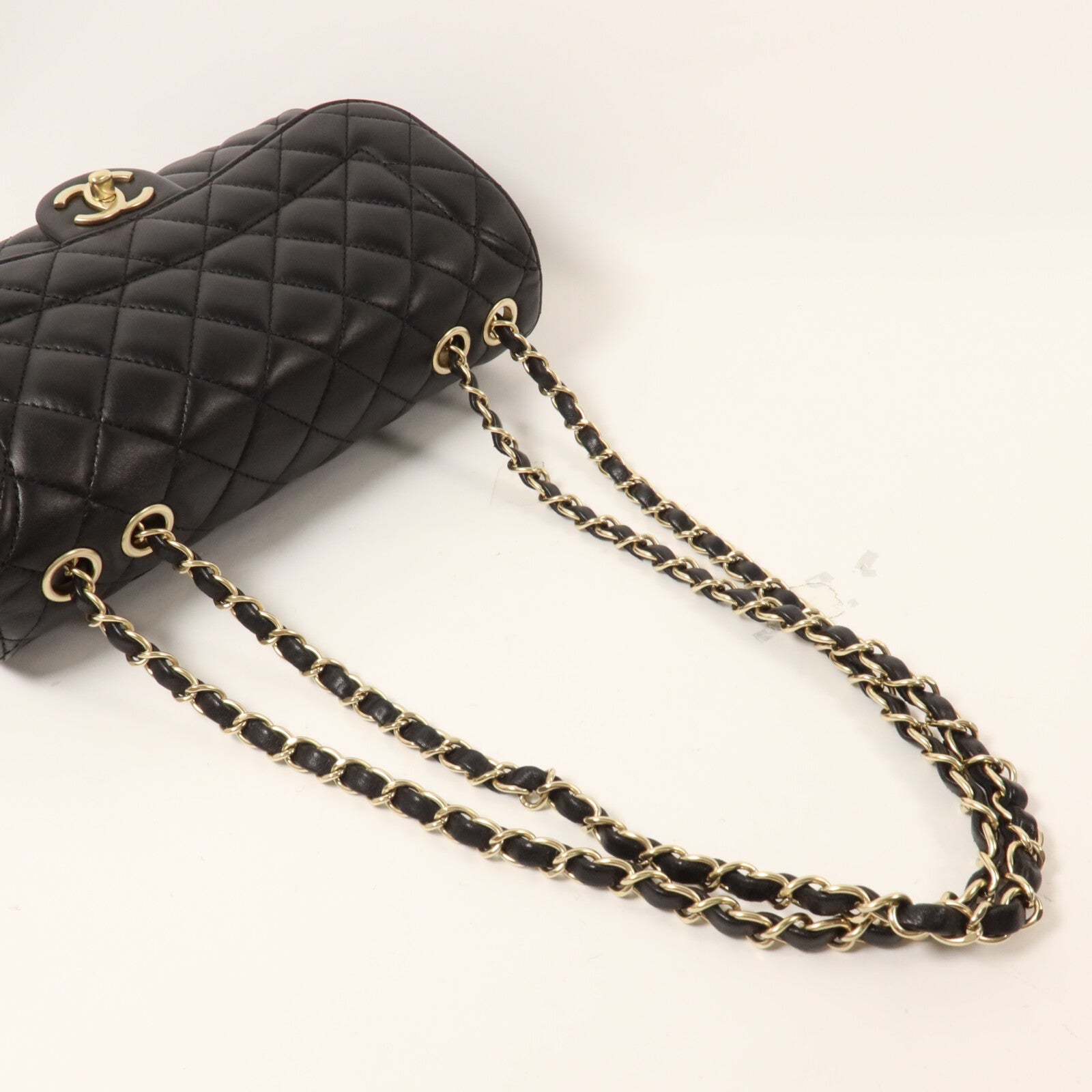CHANEL 羊皮皮革Chain Shoulder Bag鏈帶肩背袋