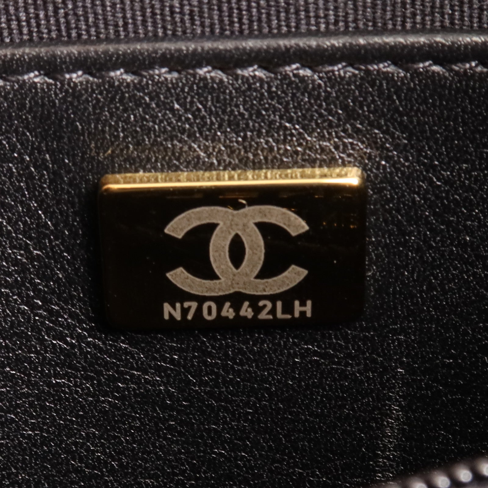 CHANEL 牛皮皮革24S Hobo金扣手挽肩背兩用袋