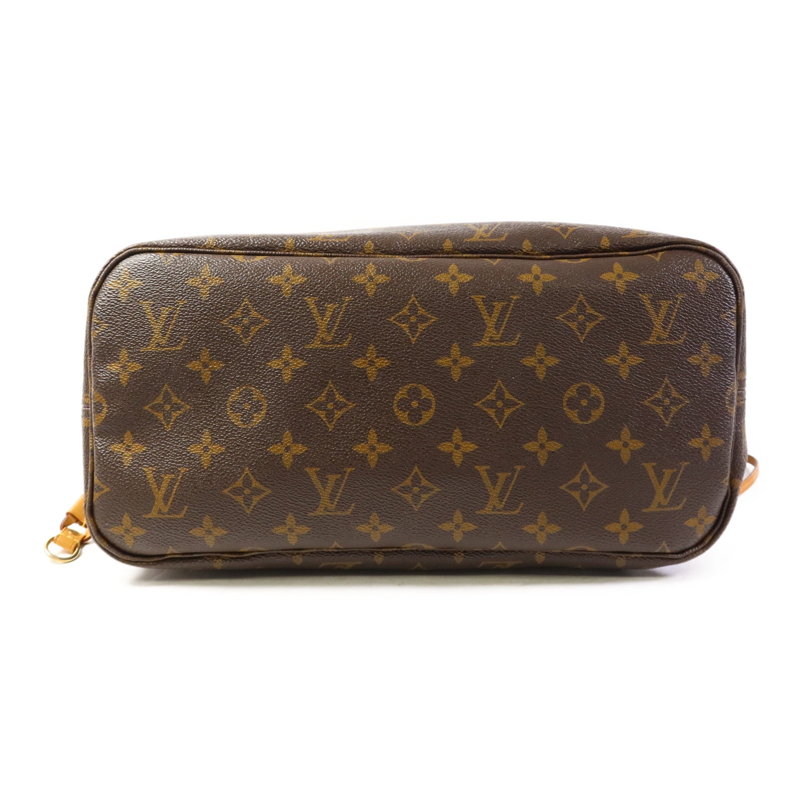 LOUIS VUITTON Monogram Neverfull MM金扣手挽袋