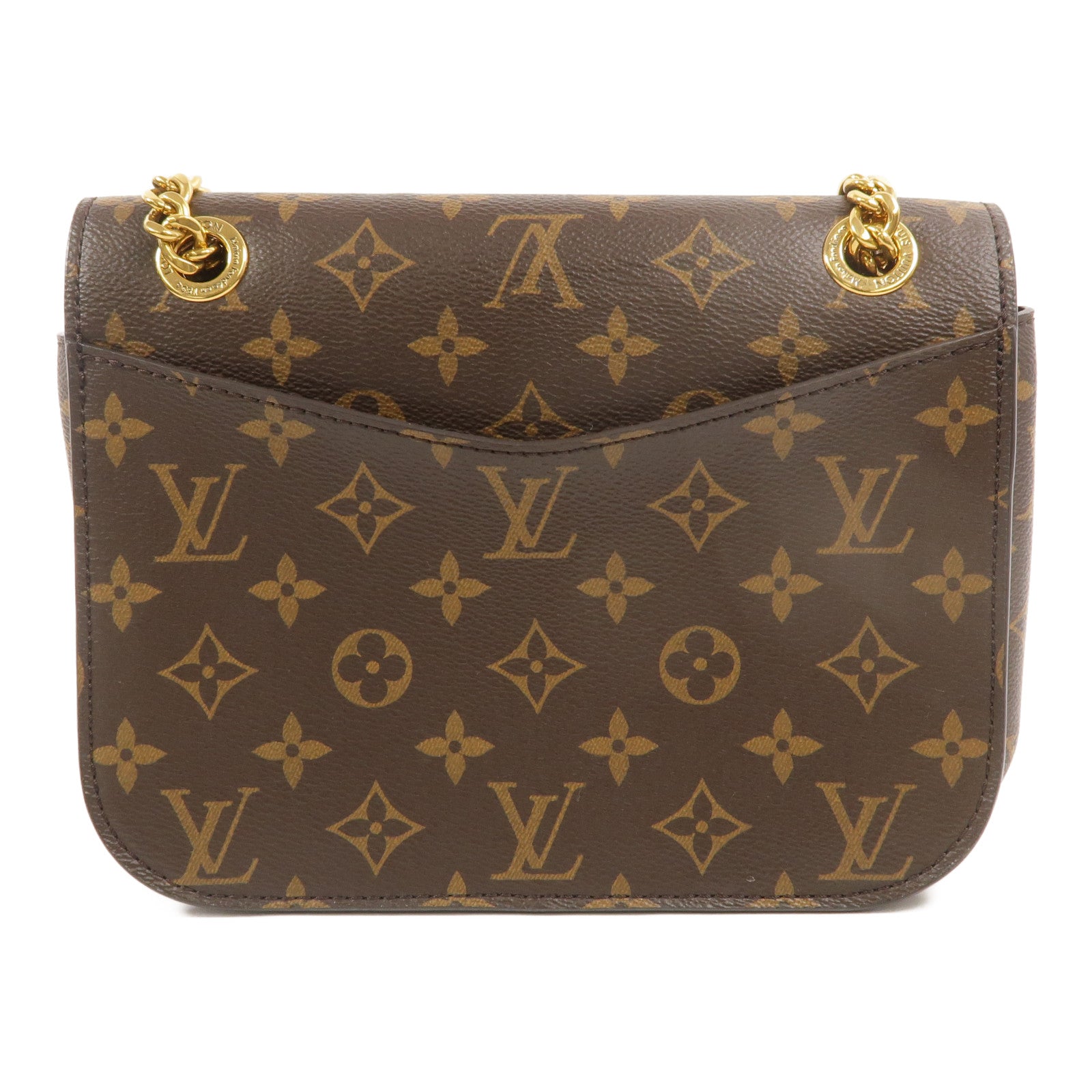 LOUIS VUITTON Monogram Passy鏈帶肩背袋