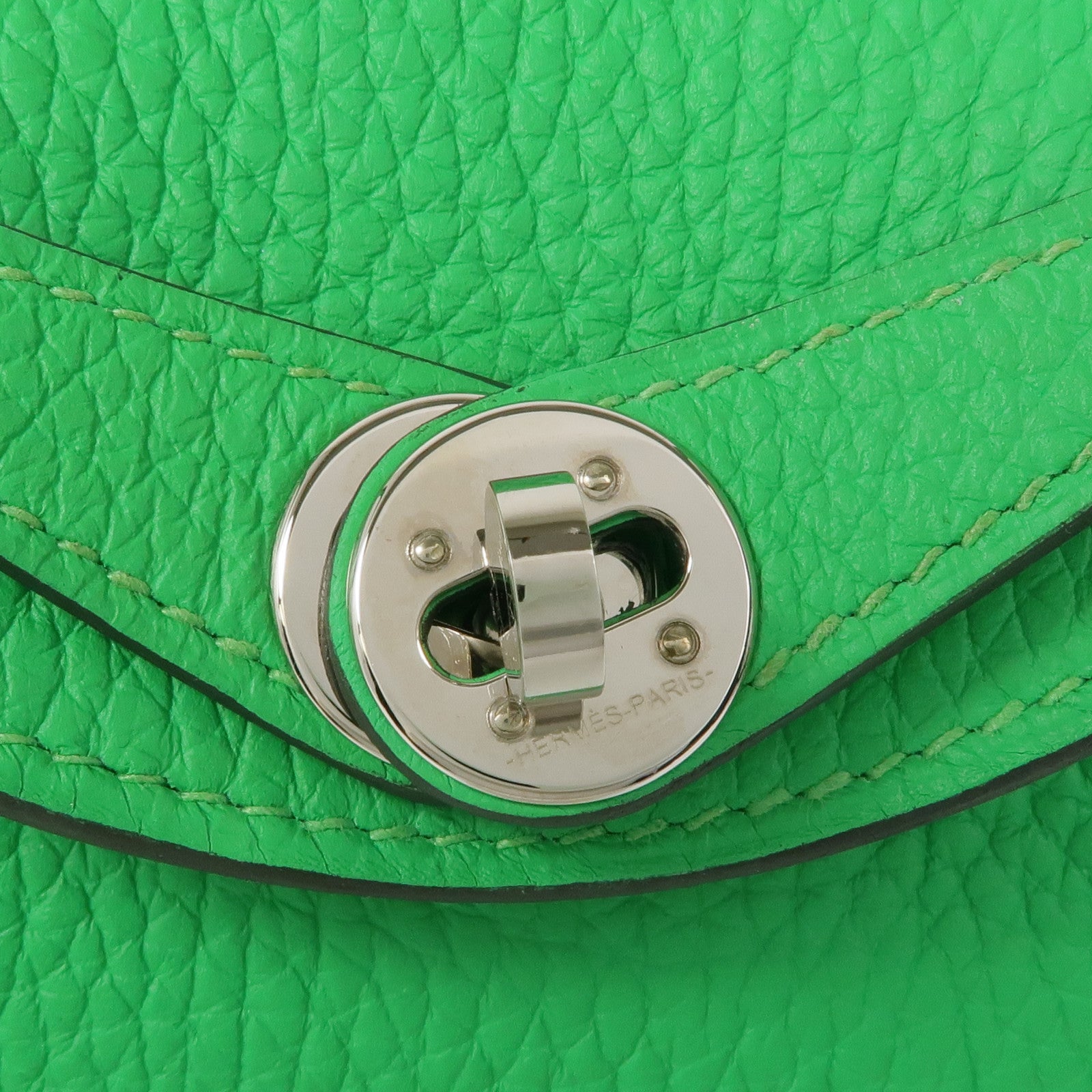 HERMES Clemence皮革Mini Lindy金扣手挽肩背兩用袋Veil Comic