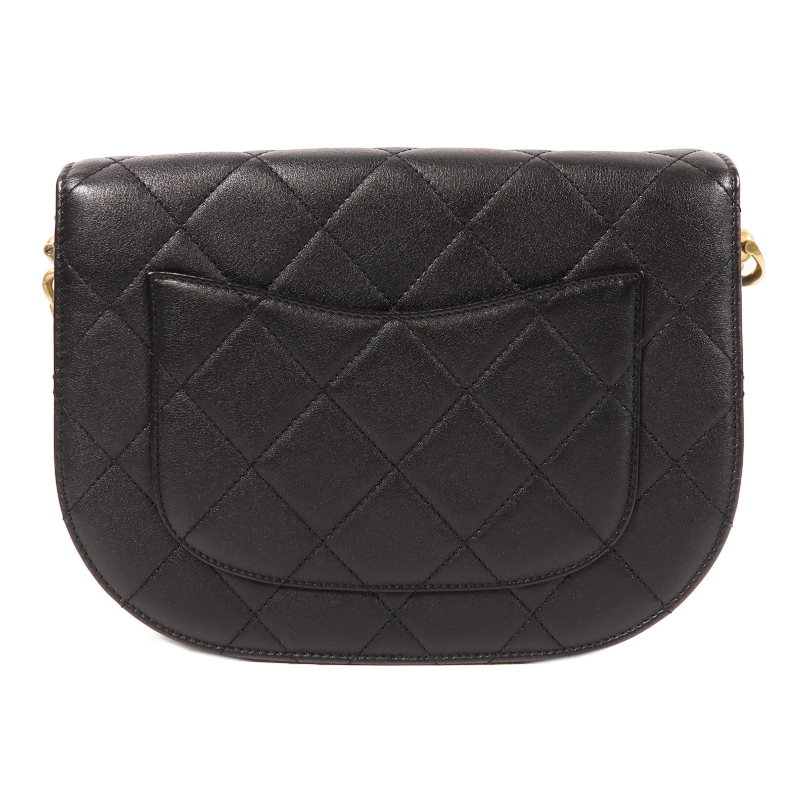 CHANEL 牛皮皮革Chain Shoulder金扣鏈帶肩背袋