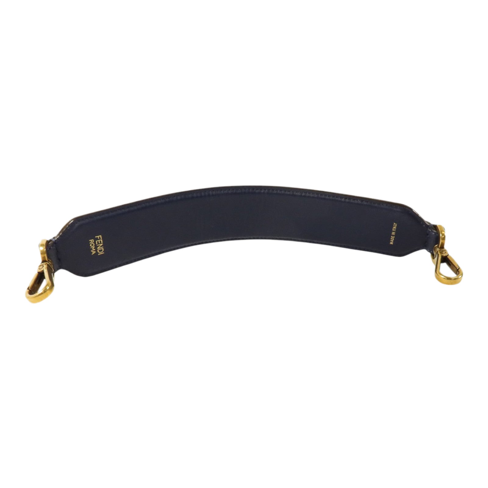 FENDI 漆皮皮革/牛皮皮革Mania Strap You FF Strap金扣肩帶
