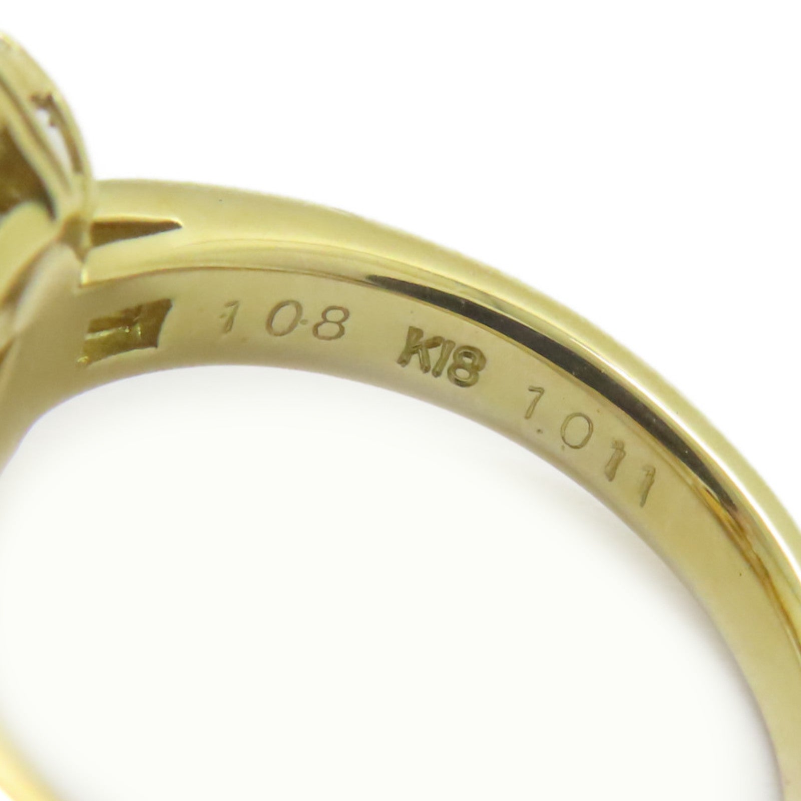 JEWELRY 18K黃金Diamond Ring 1.011ct鑽石/1.08ct鑽石戒指US#5.75