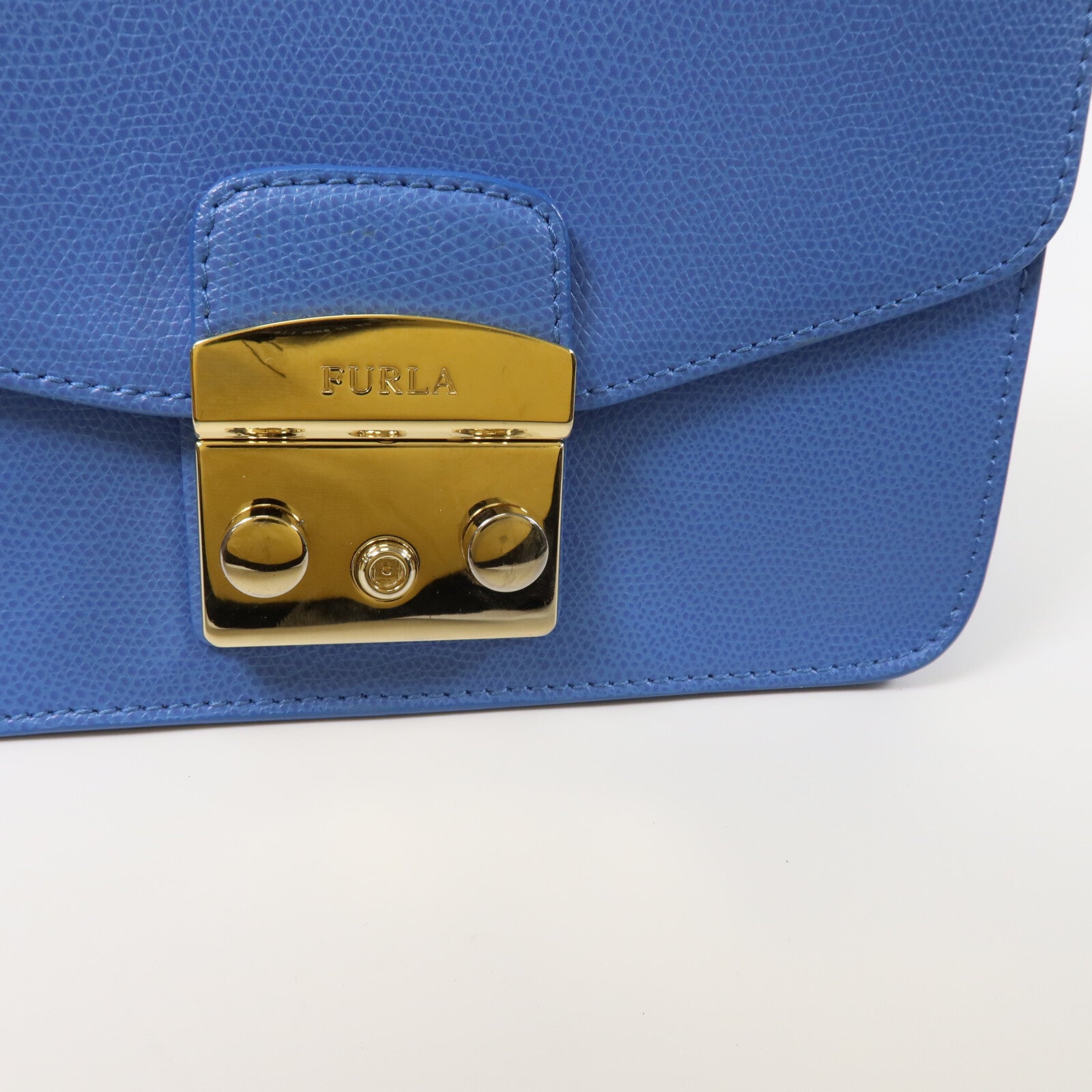 Furla 牛皮皮革Shoulder Bag鏈帶肩背袋