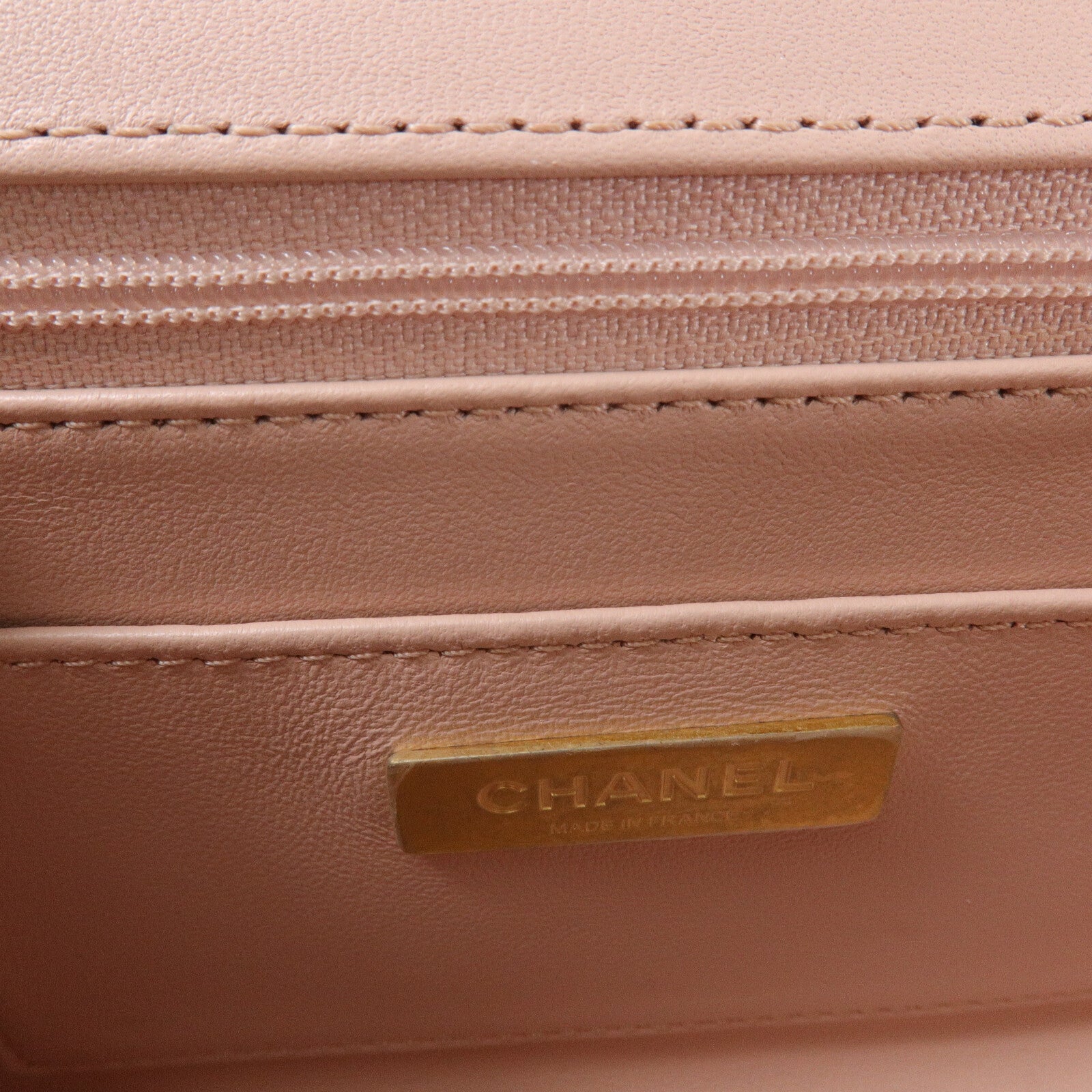 CHANEL 羊皮皮革Crush Top Handle鏈帶手挽肩背兩用袋