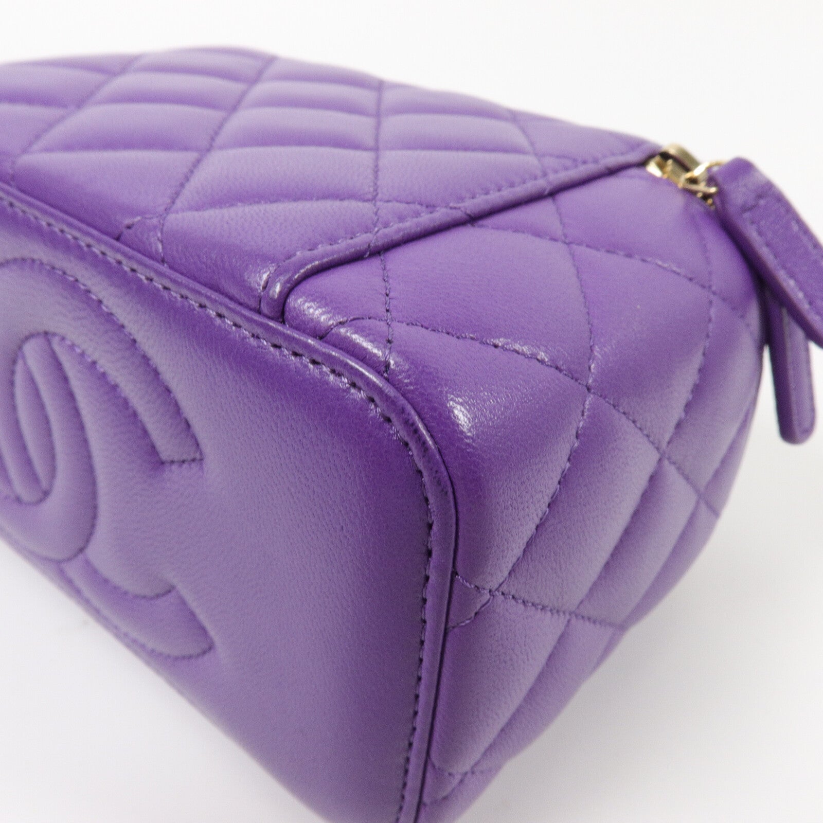 CHANEL 羊皮皮革Top Handle Vanity Case鏈帶手挽肩背兩用袋