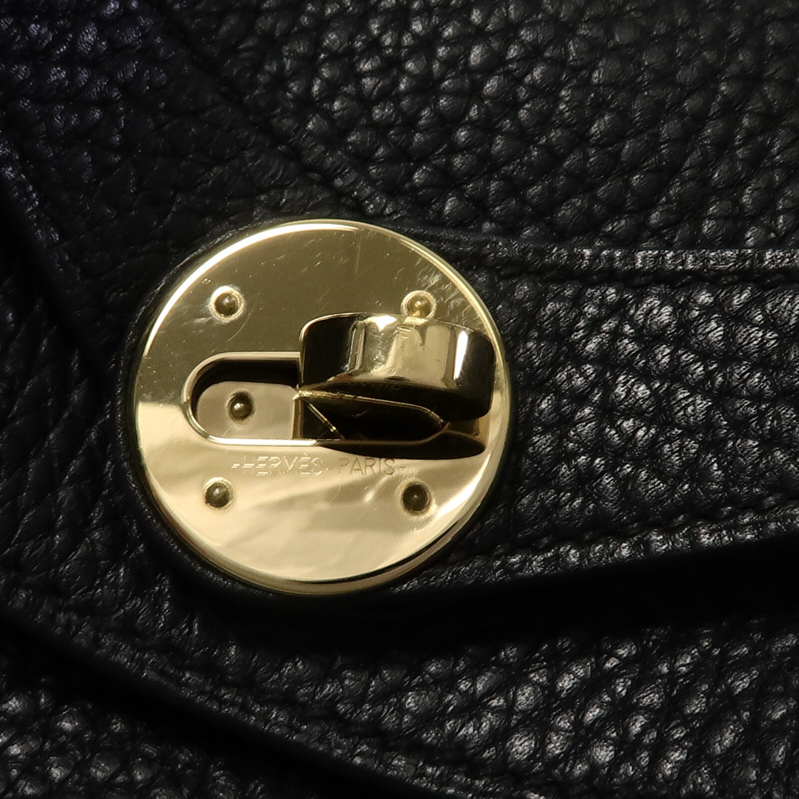 HERMES Clemence皮革Lindy 26手挽肩背兩用袋Noir
